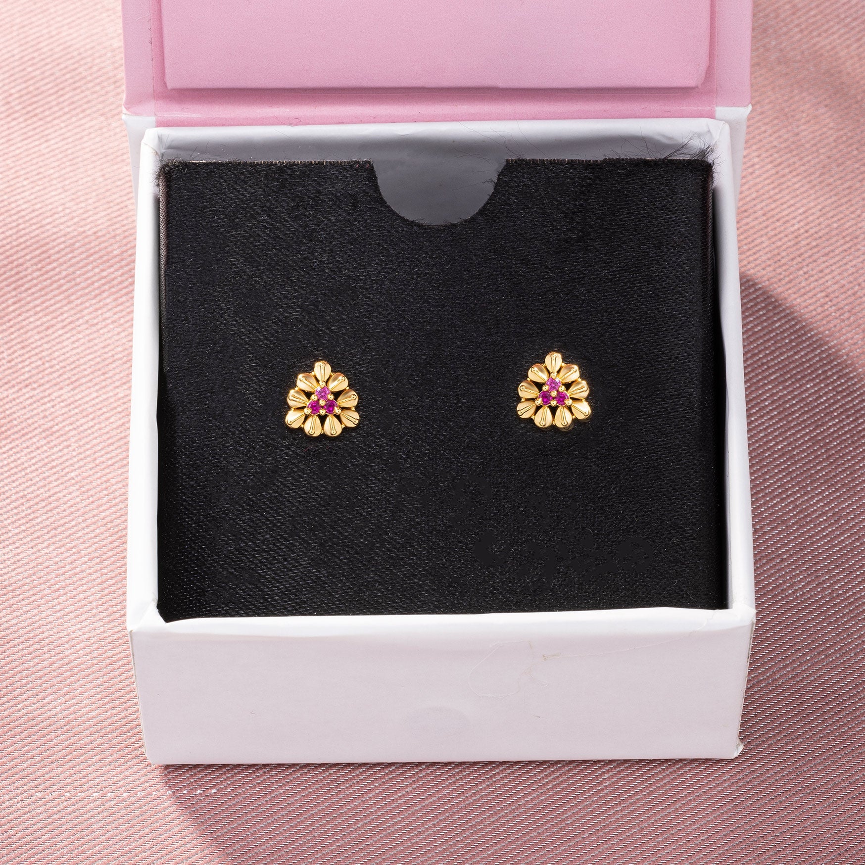 White Blossom Glow Earrings