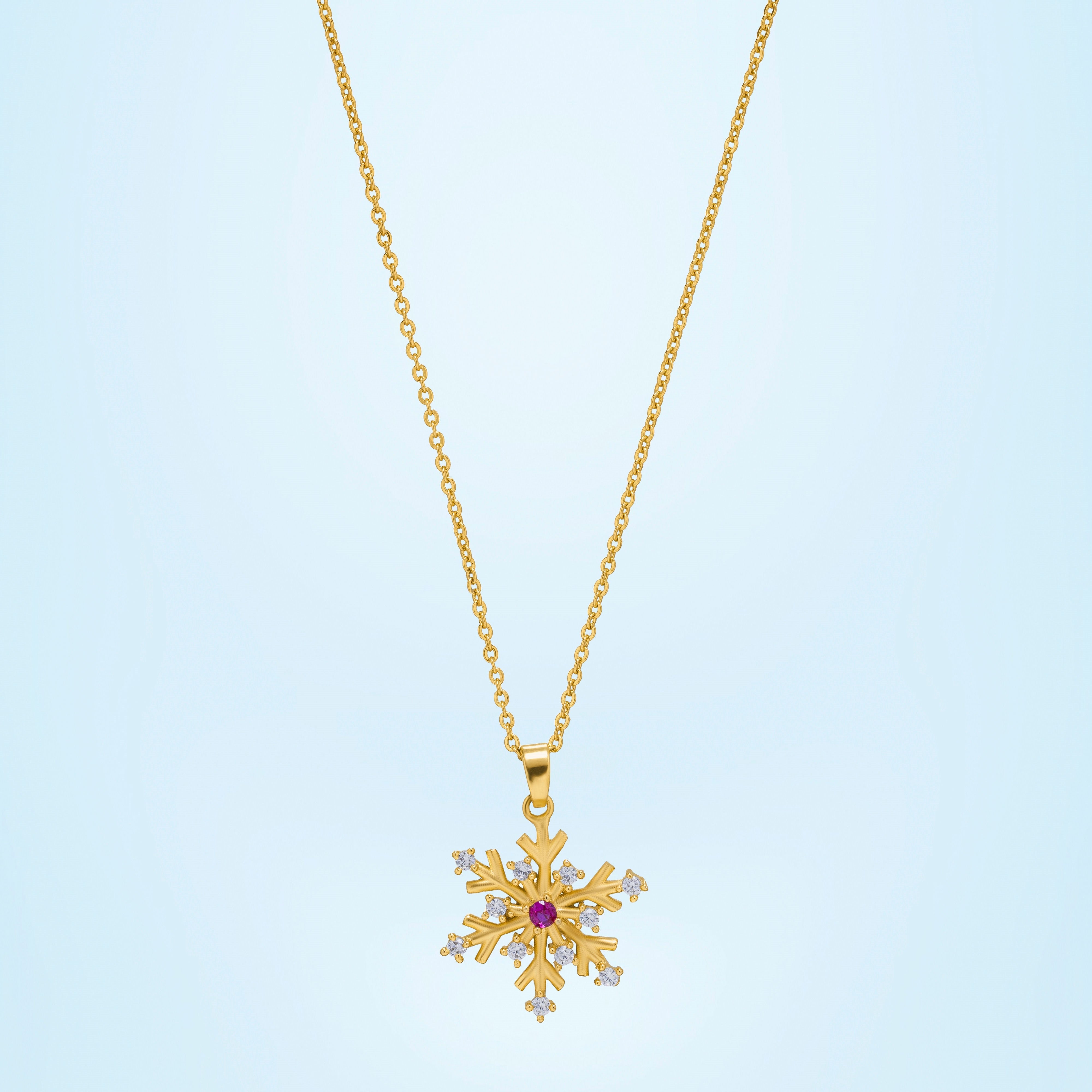 Snowflake Crystal Pendant