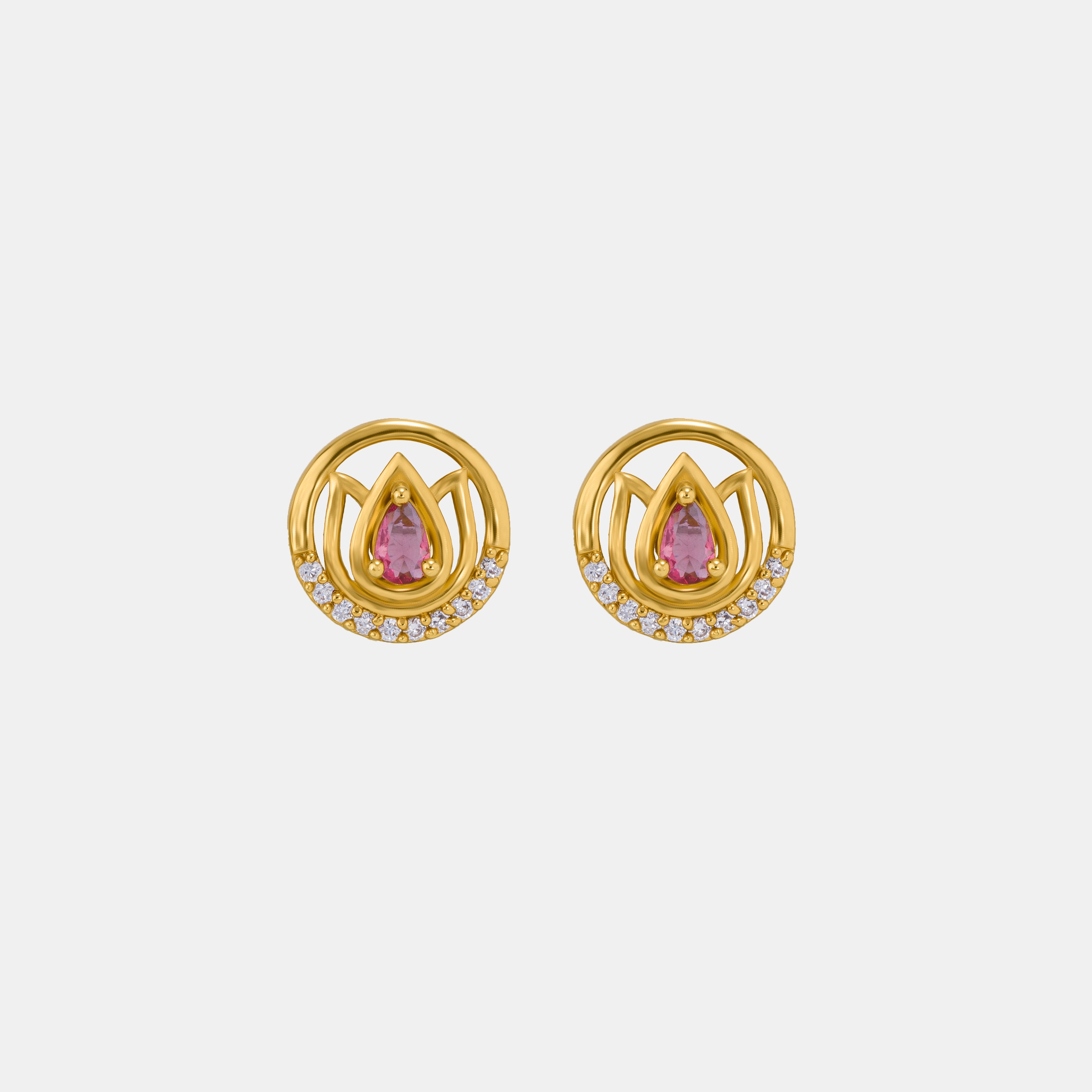 White Lotus Blossom Studs
