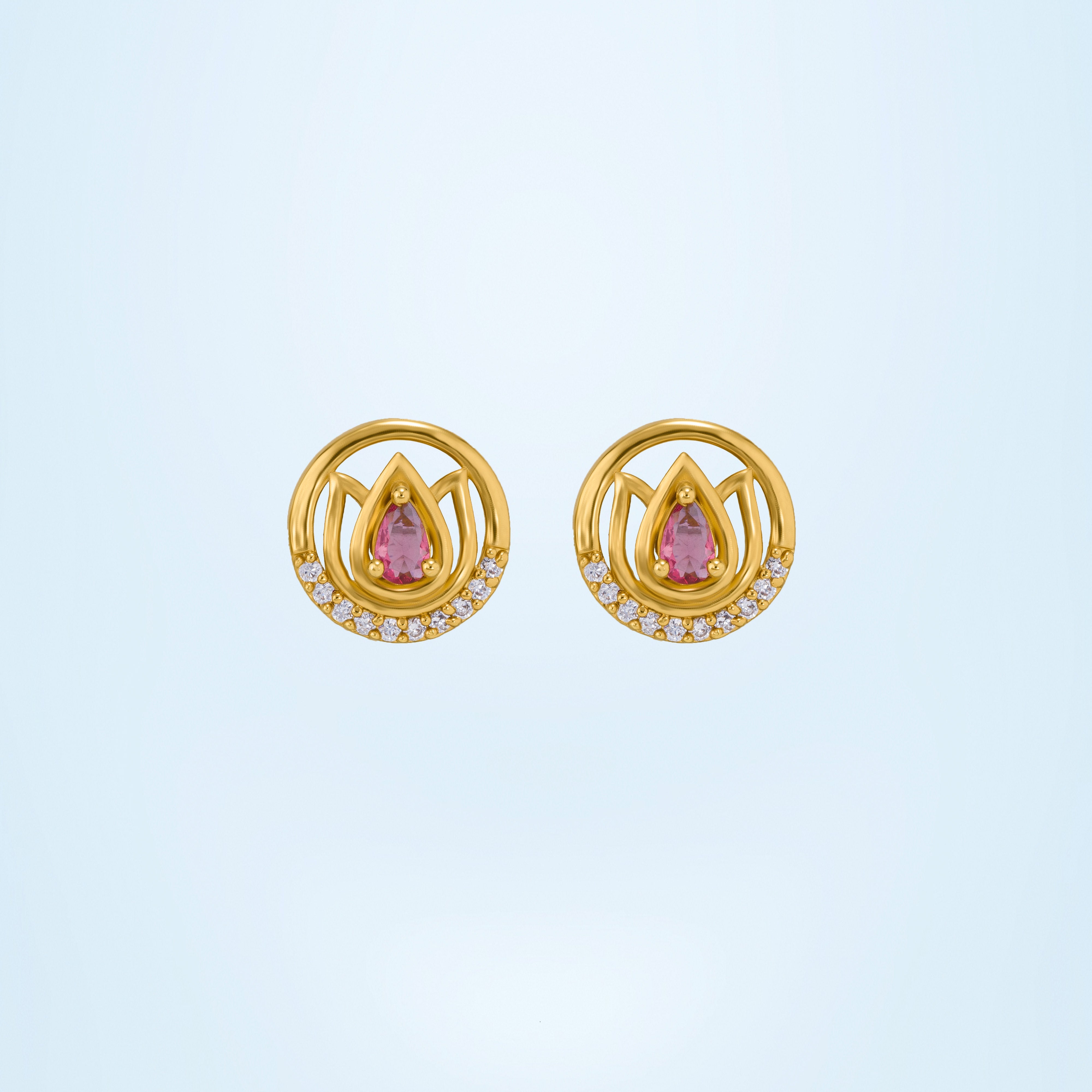 White Lotus Blossom Studs