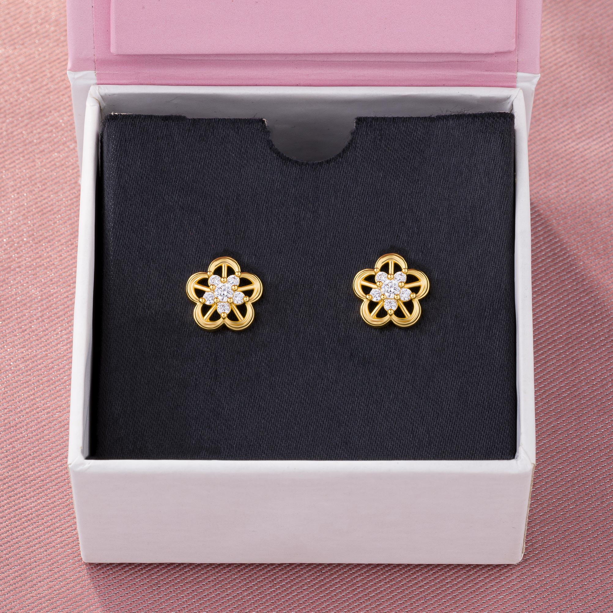 White Celestial Bloom Earring