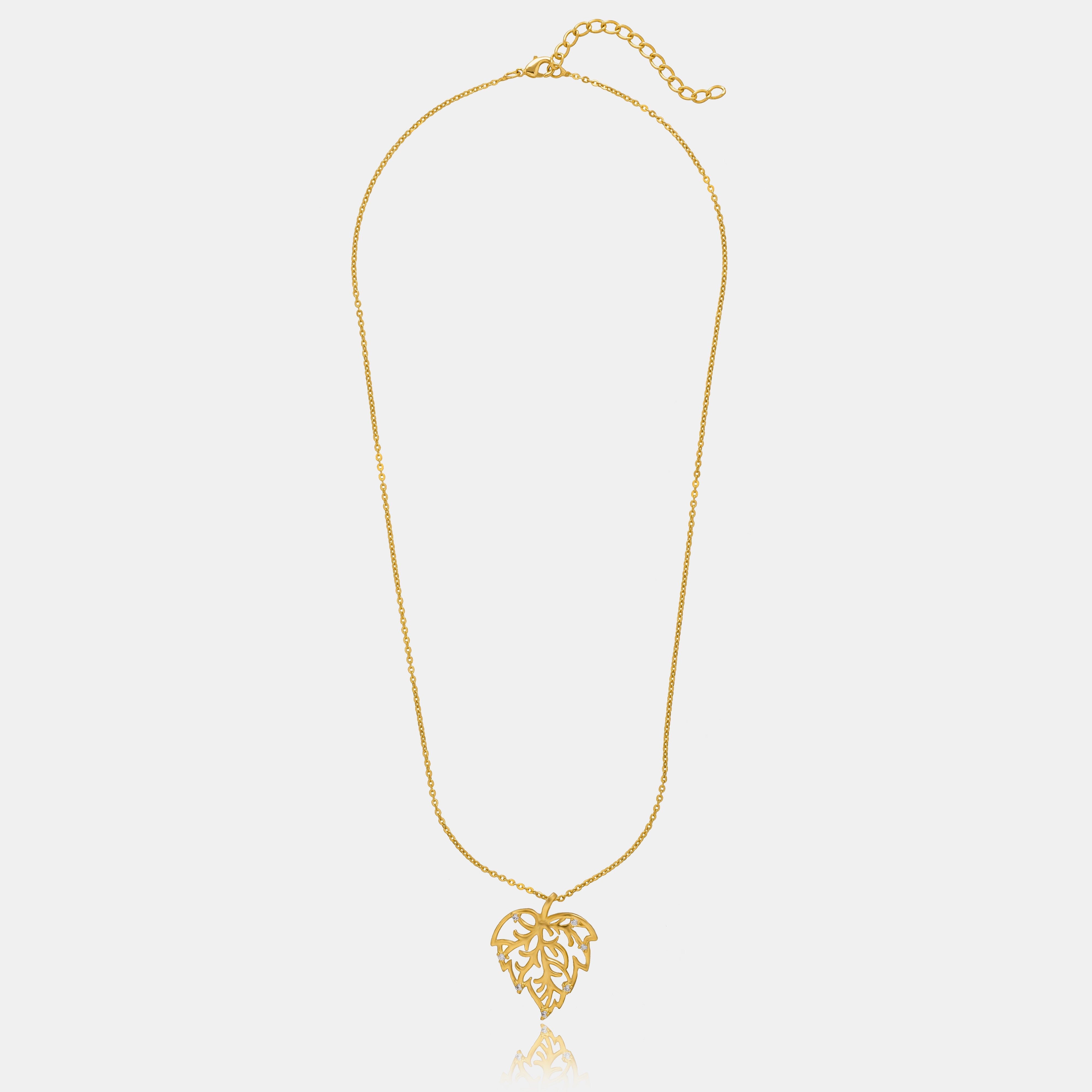 Autumn Glow Leaf Pendant