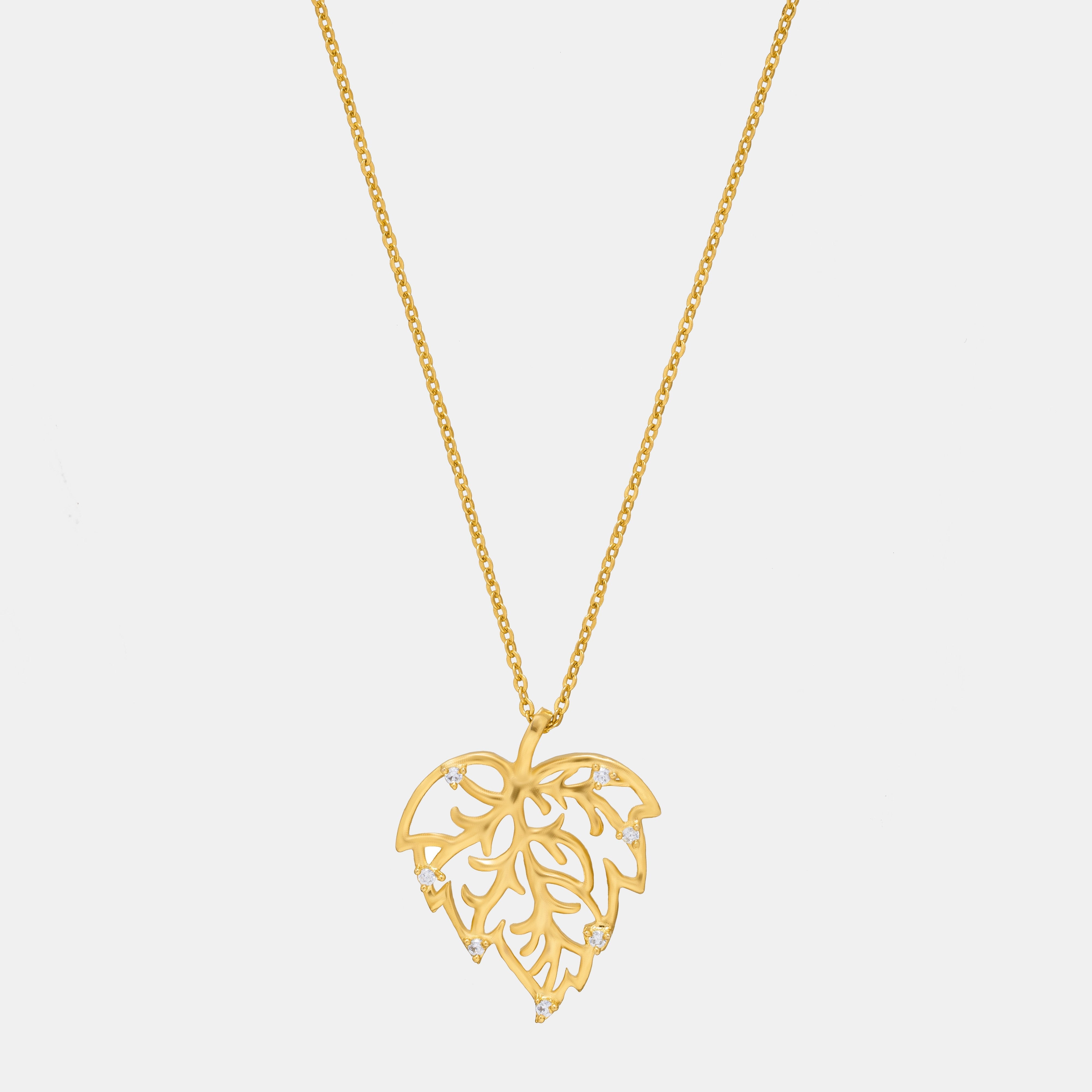 Autumn Glow Leaf Pendant