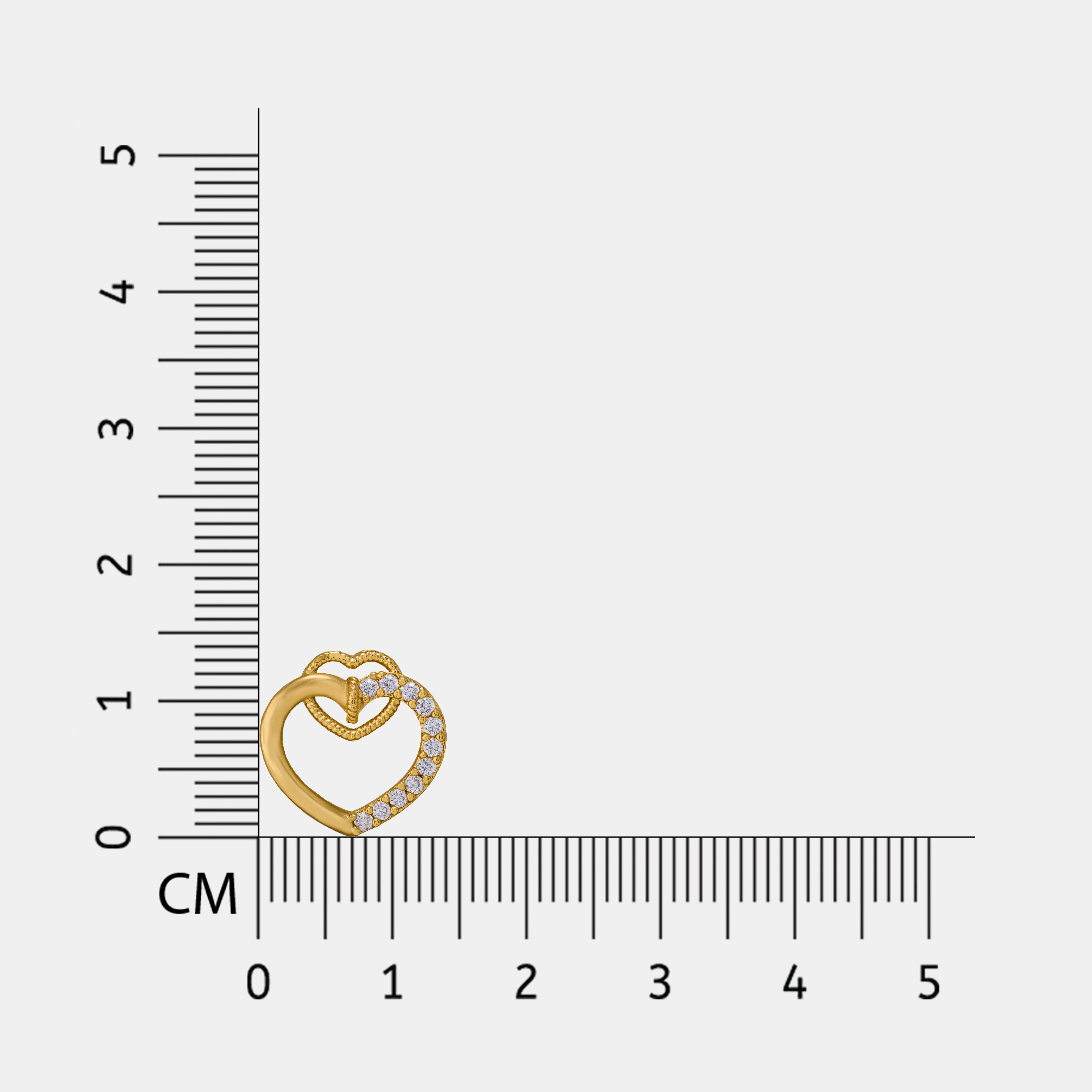 Golden Heartbeat Studs