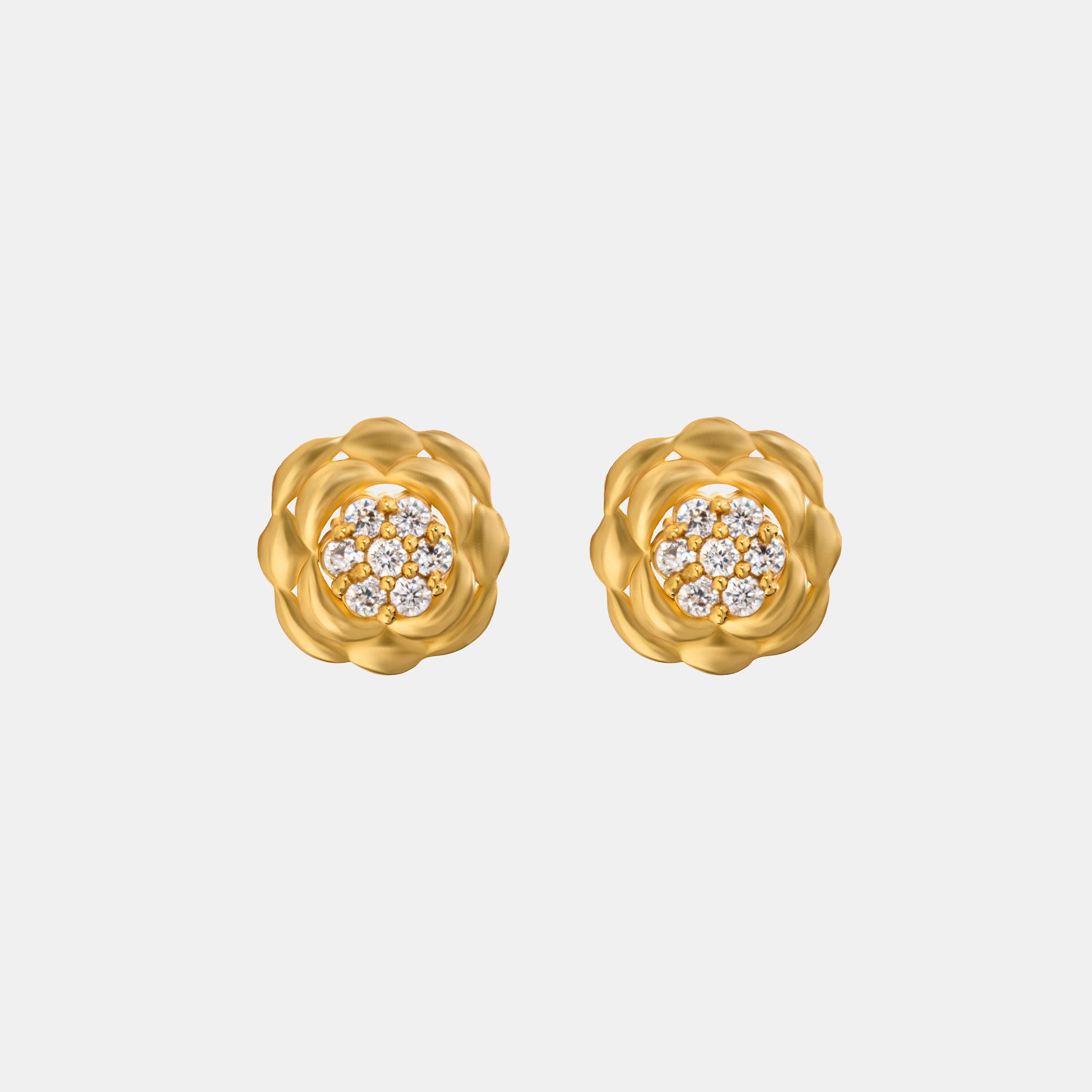 White Blooming Grace Studs
