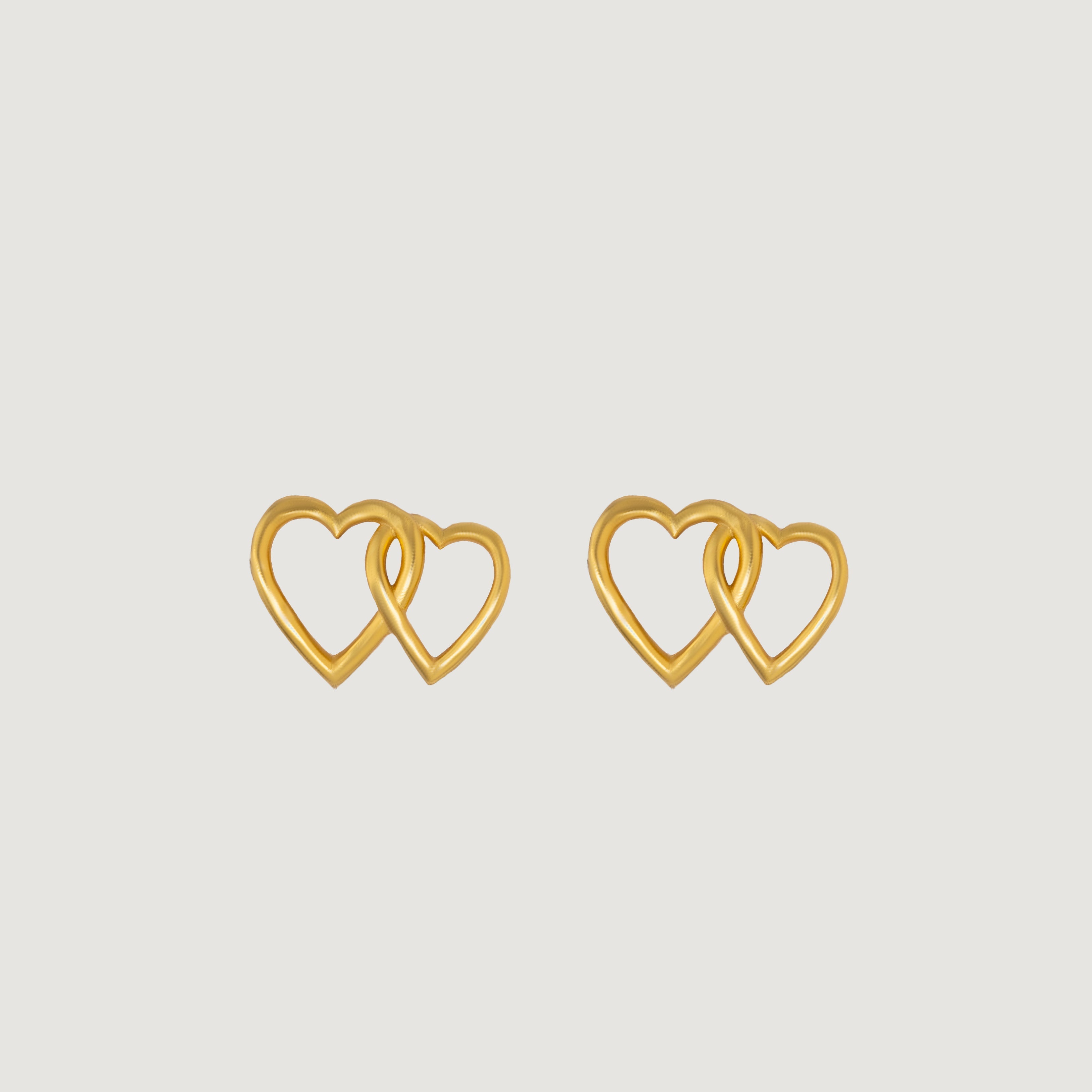 Golden Heart Earrings