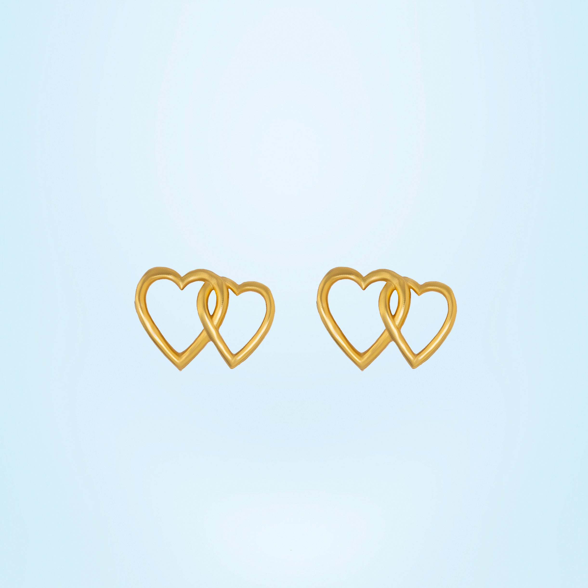 Golden Heart Earrings