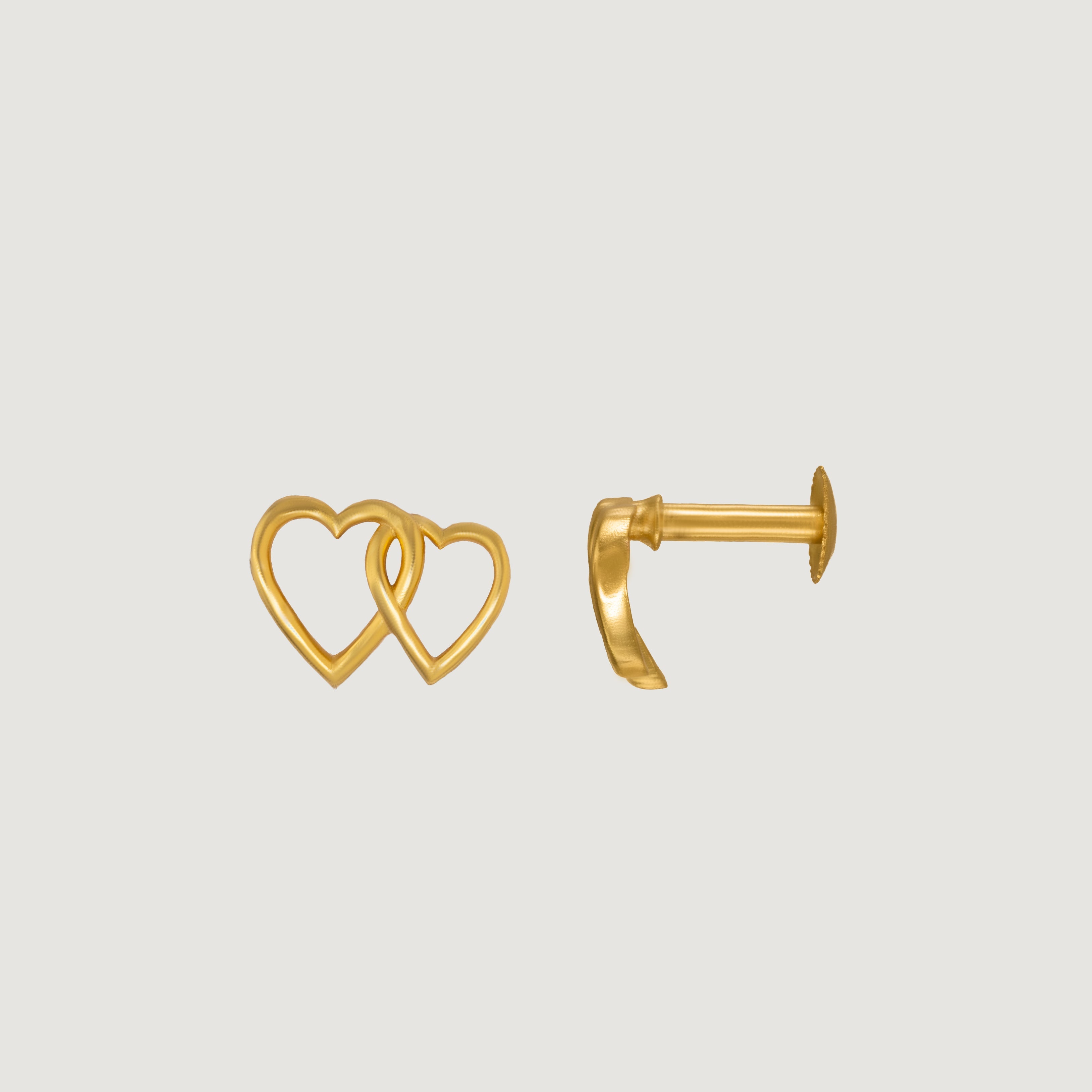 Golden Heart Earrings