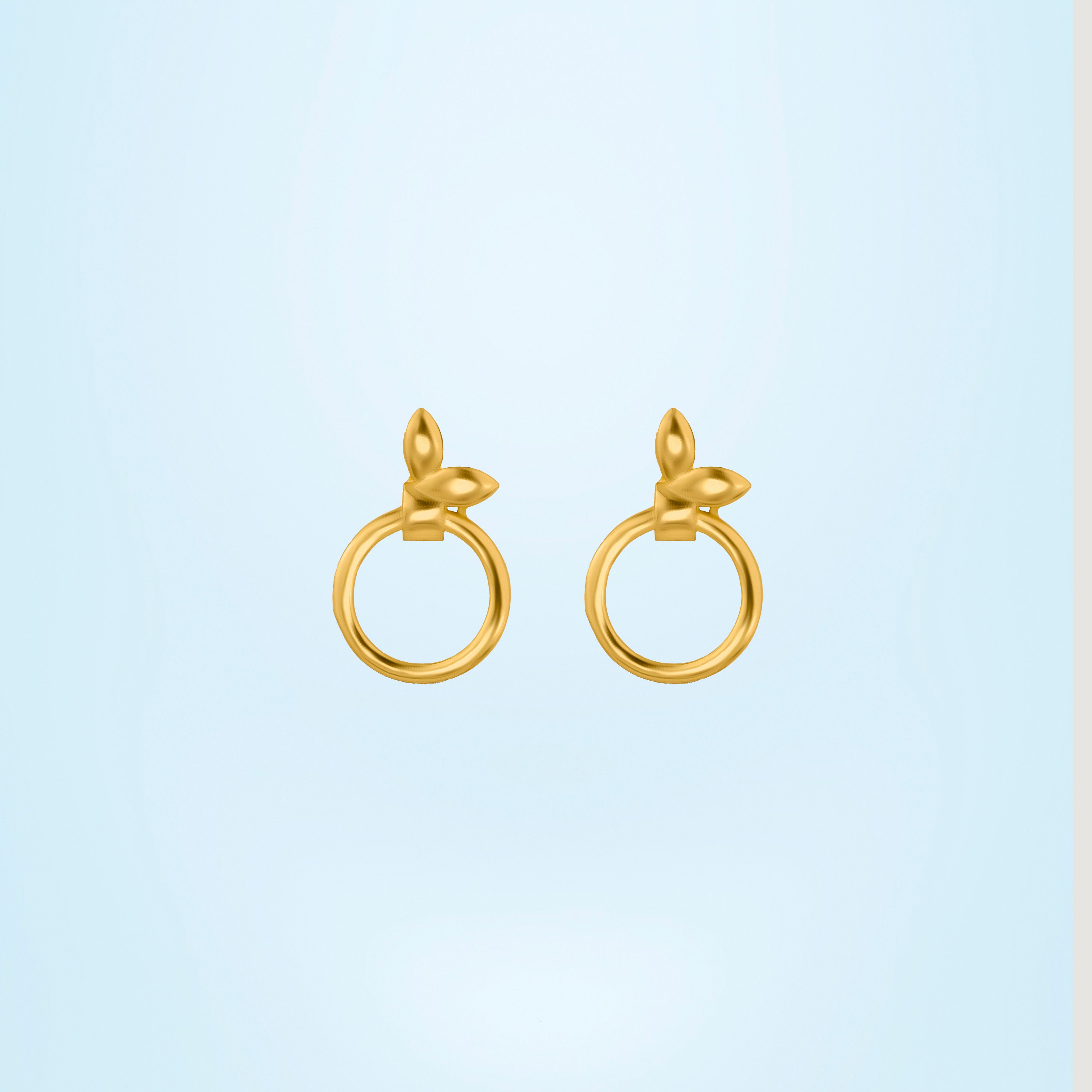 Petal Hoop Earrings