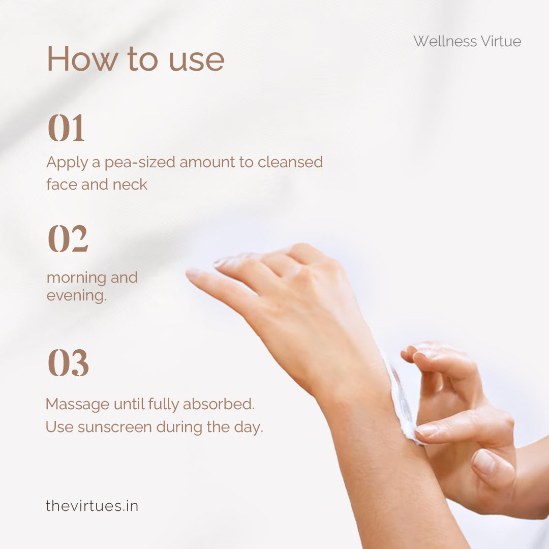Virtue's Brightening Cream with Glutathione & Kojic Acid