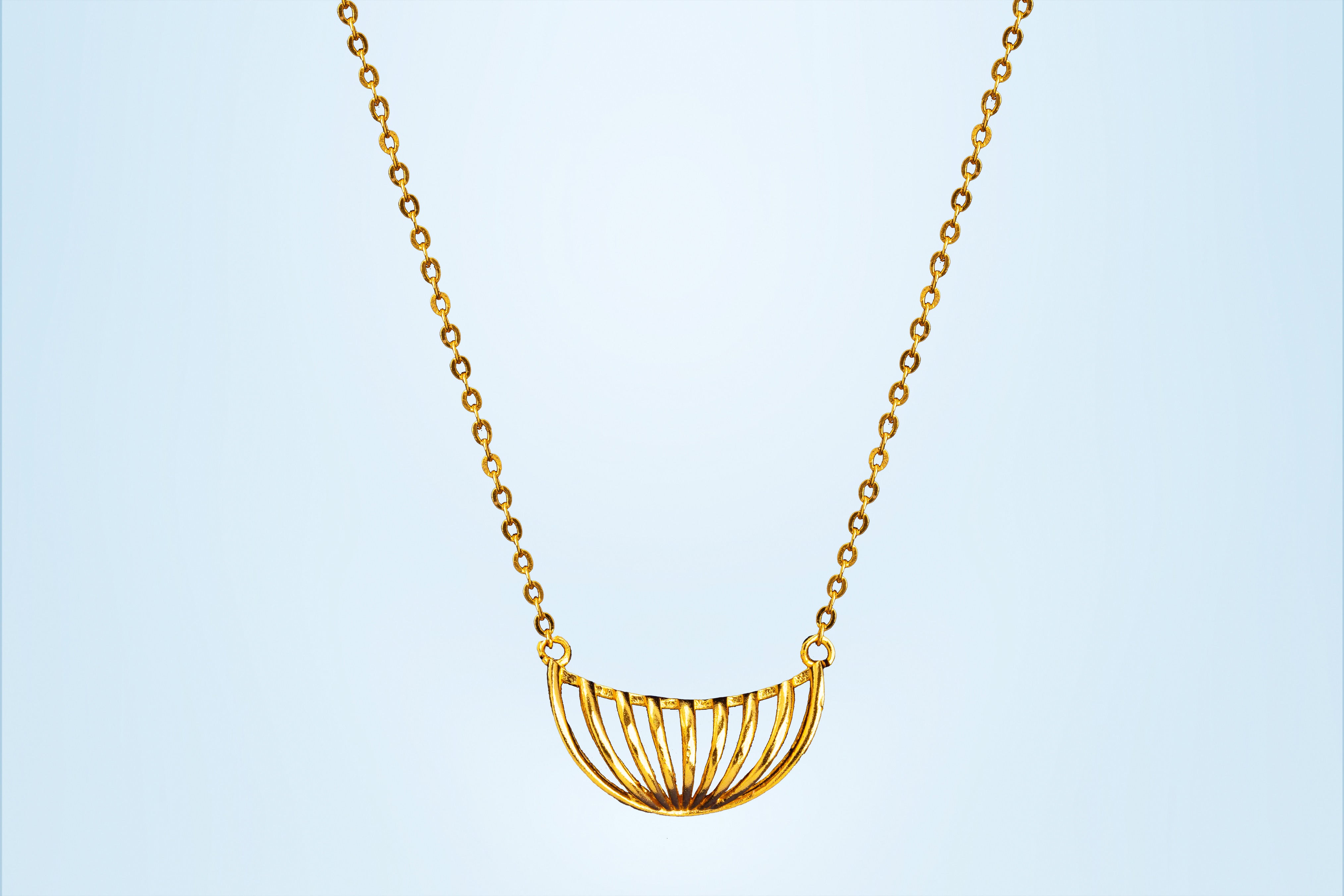 Golden Crescent Necklace