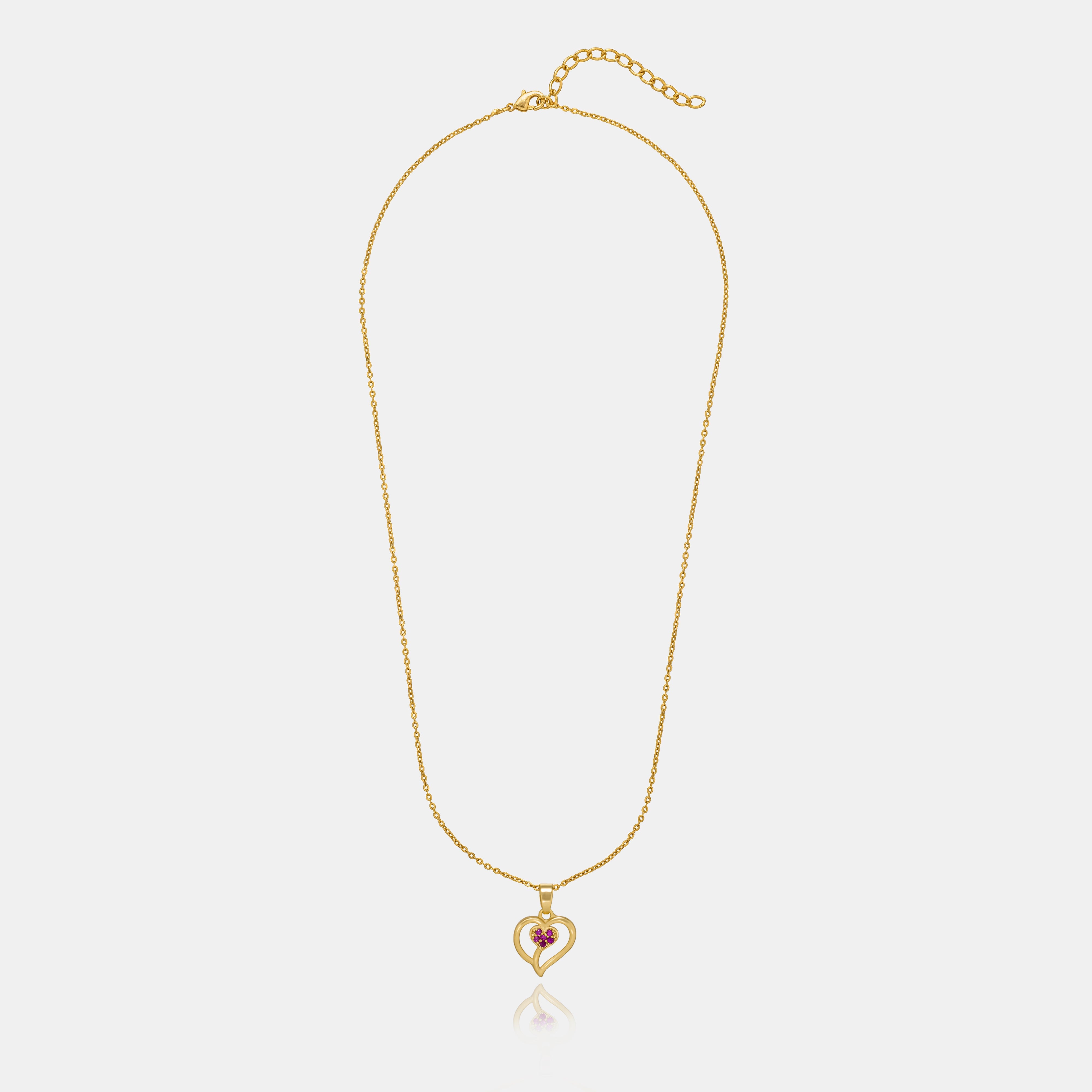 Red Cherished Heart Pendant