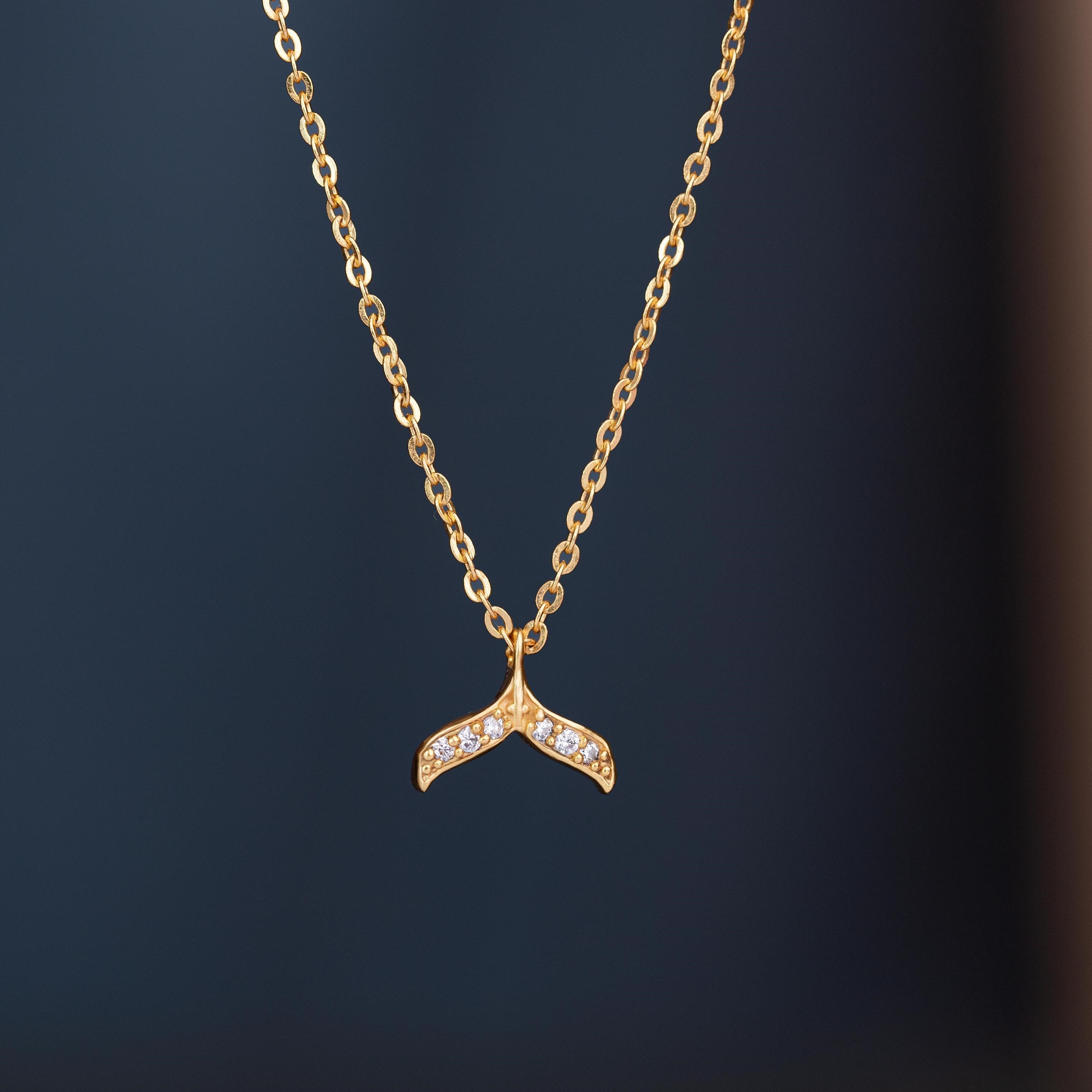 Whale Tail Elegance Pendant