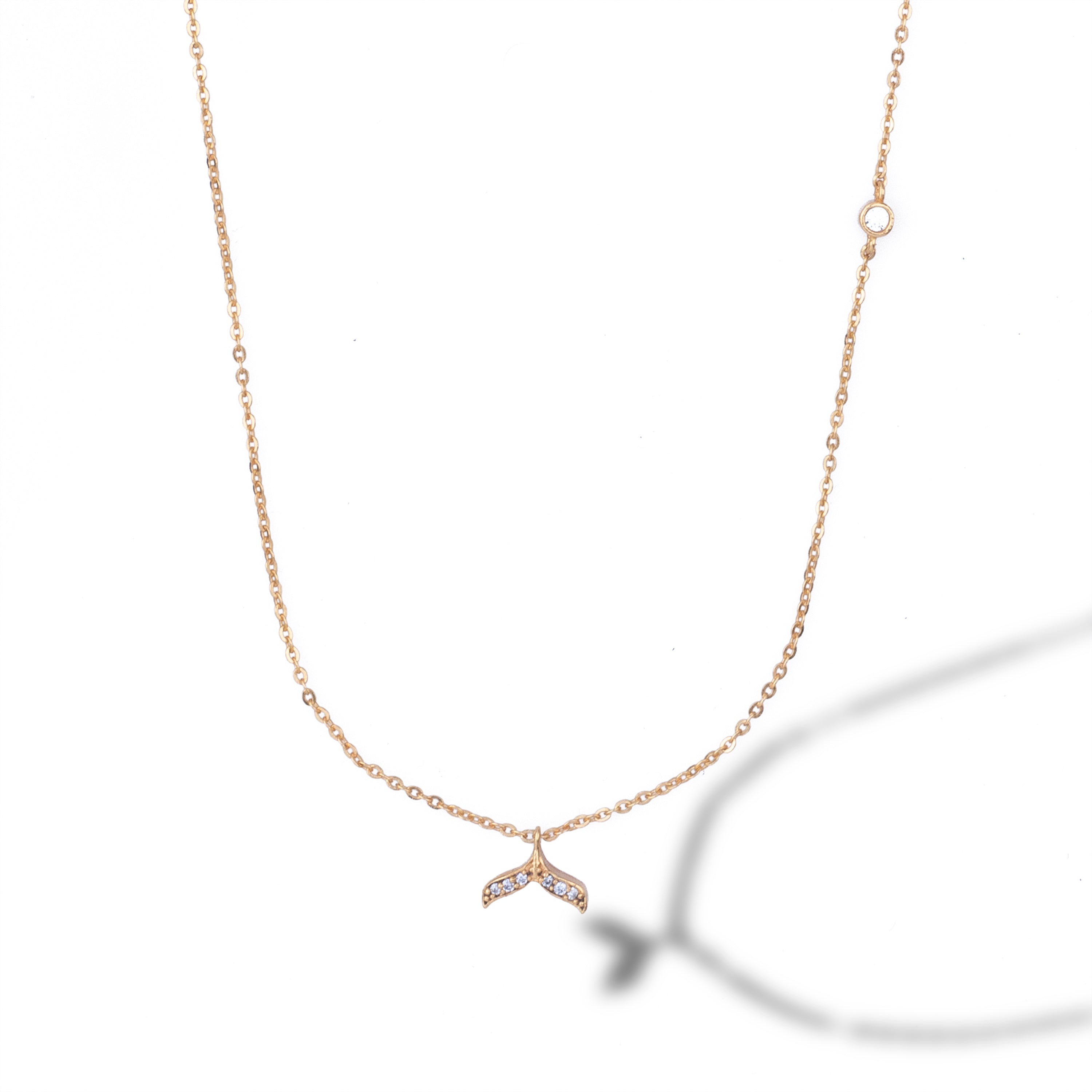 Whale Tail Elegance Pendant