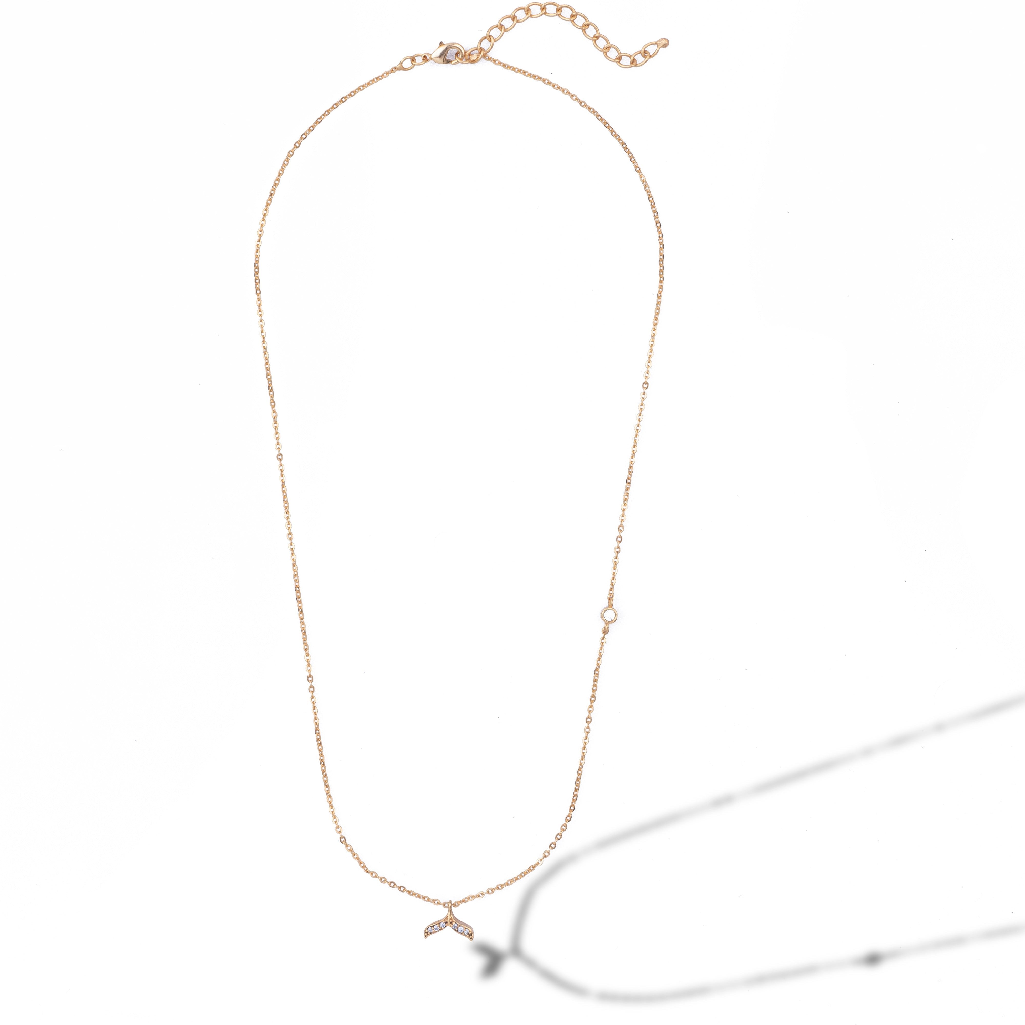 Whale Tail Elegance Pendant