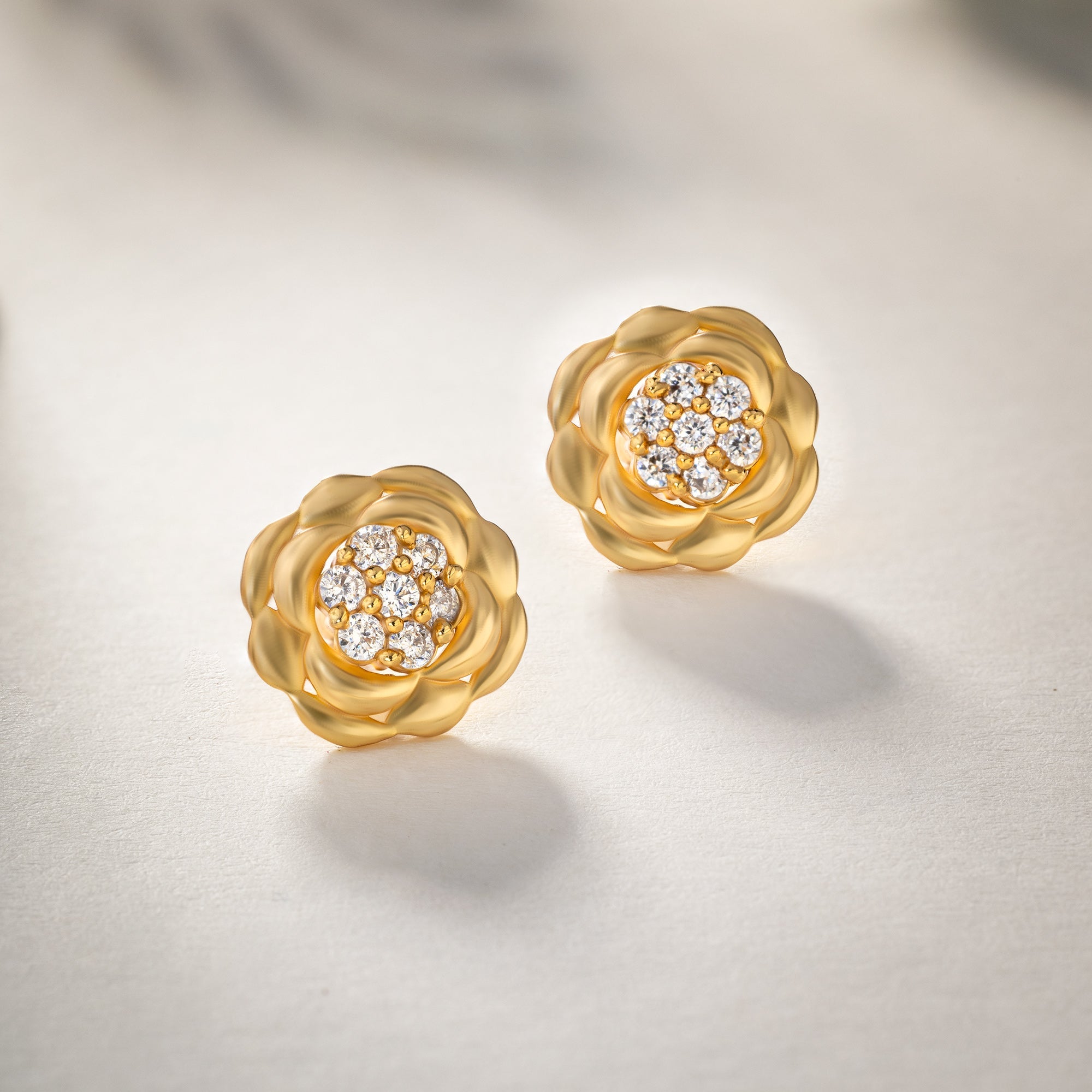White Blooming Grace Studs