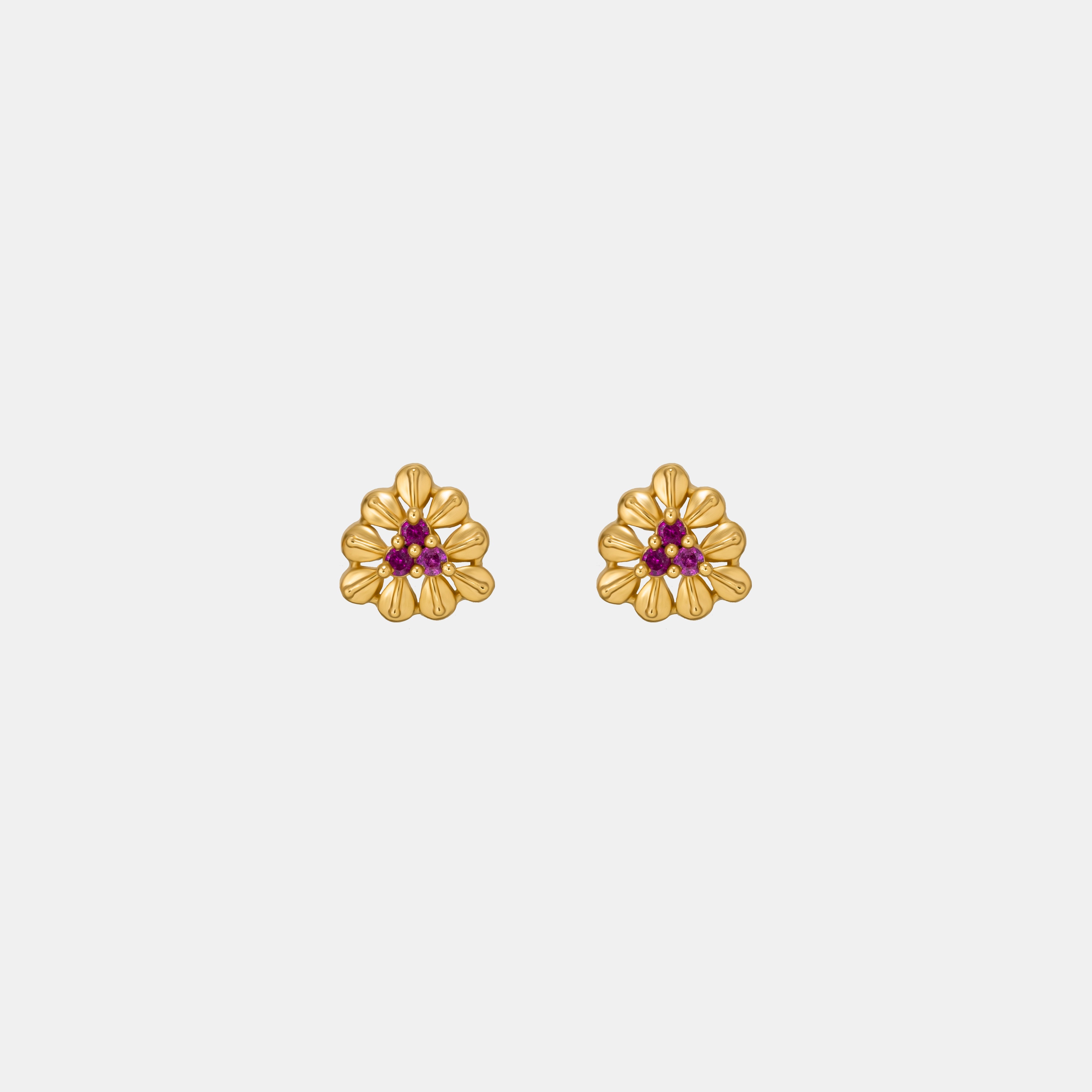 White Blossom Glow Earrings