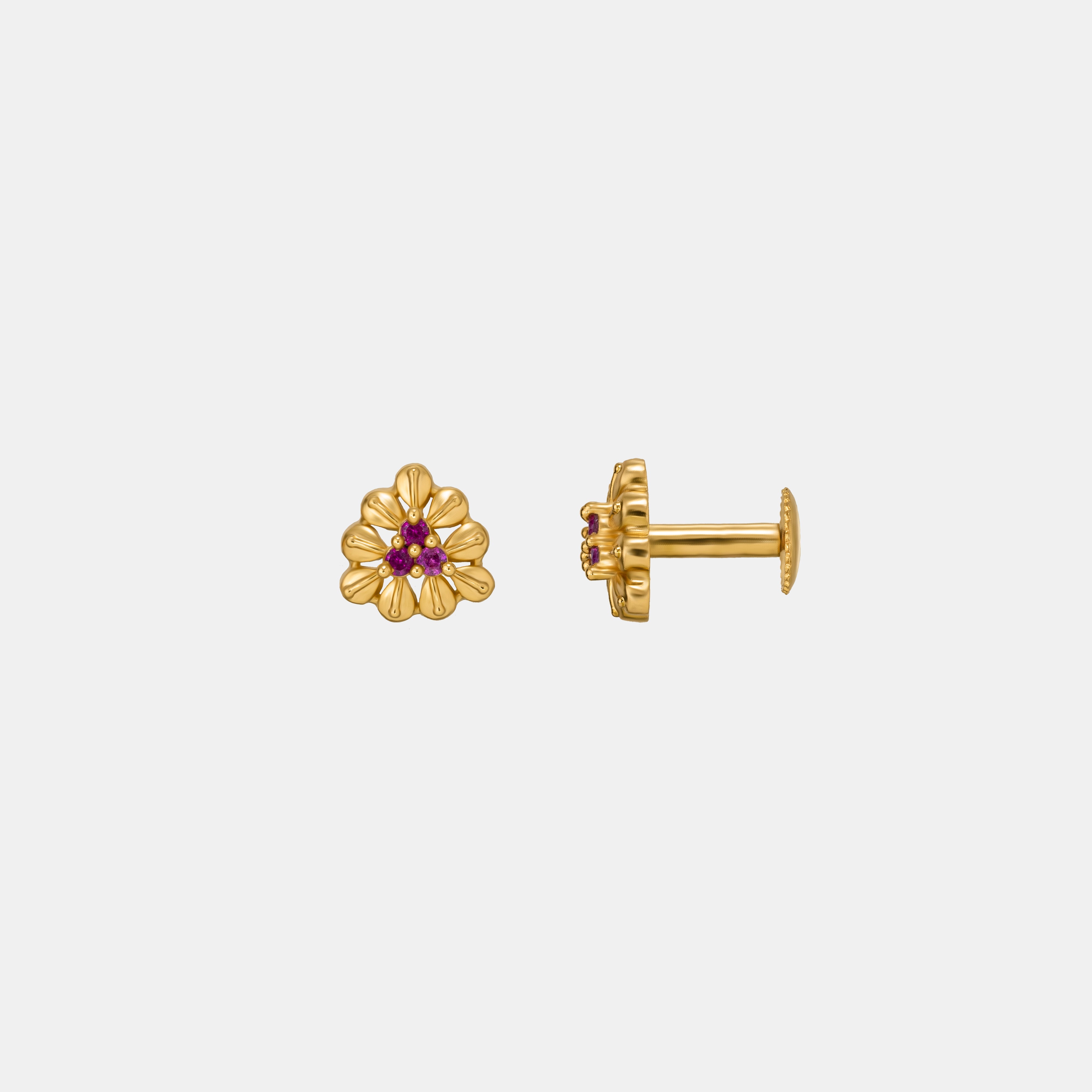 White Blossom Glow Earrings