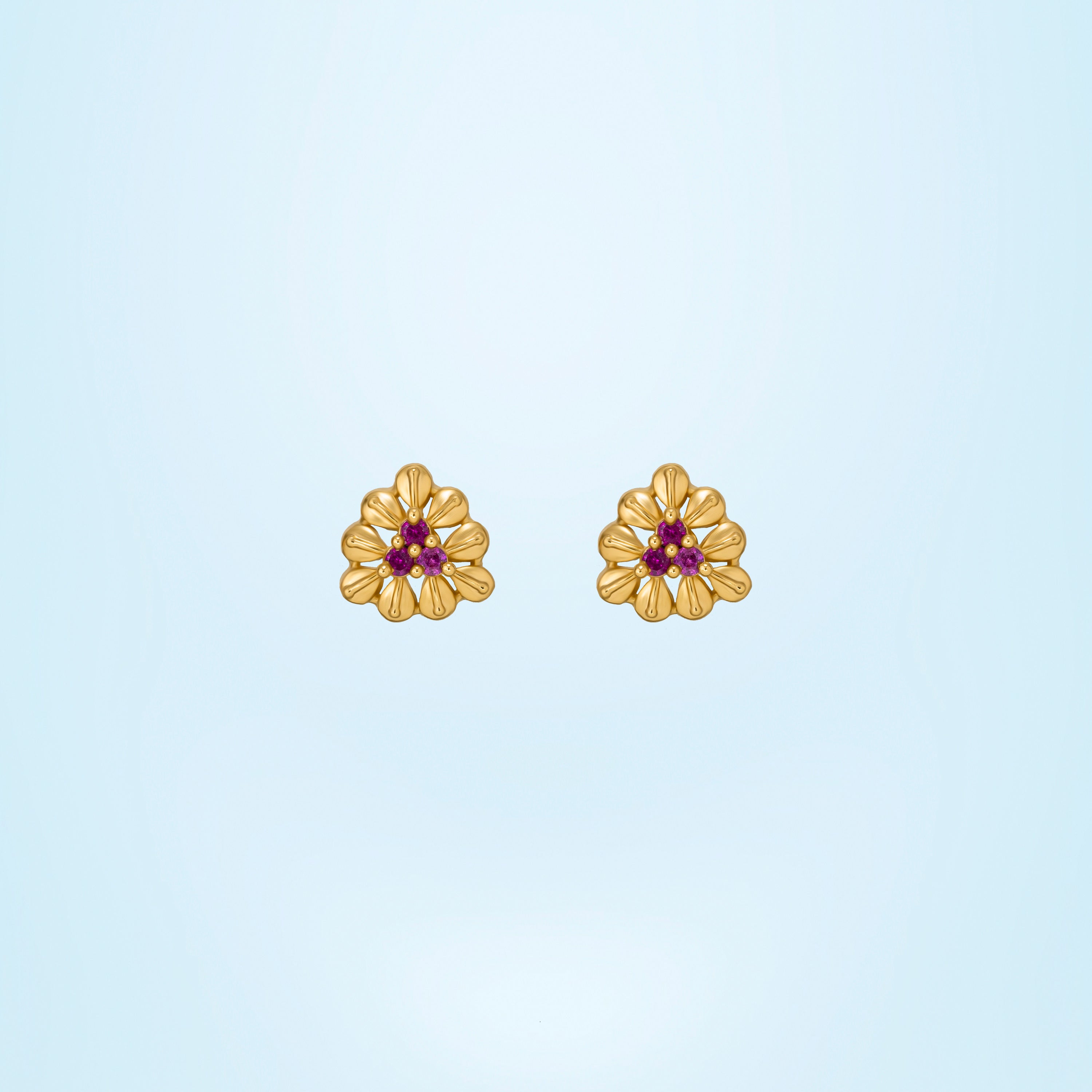 White Blossom Glow Earrings