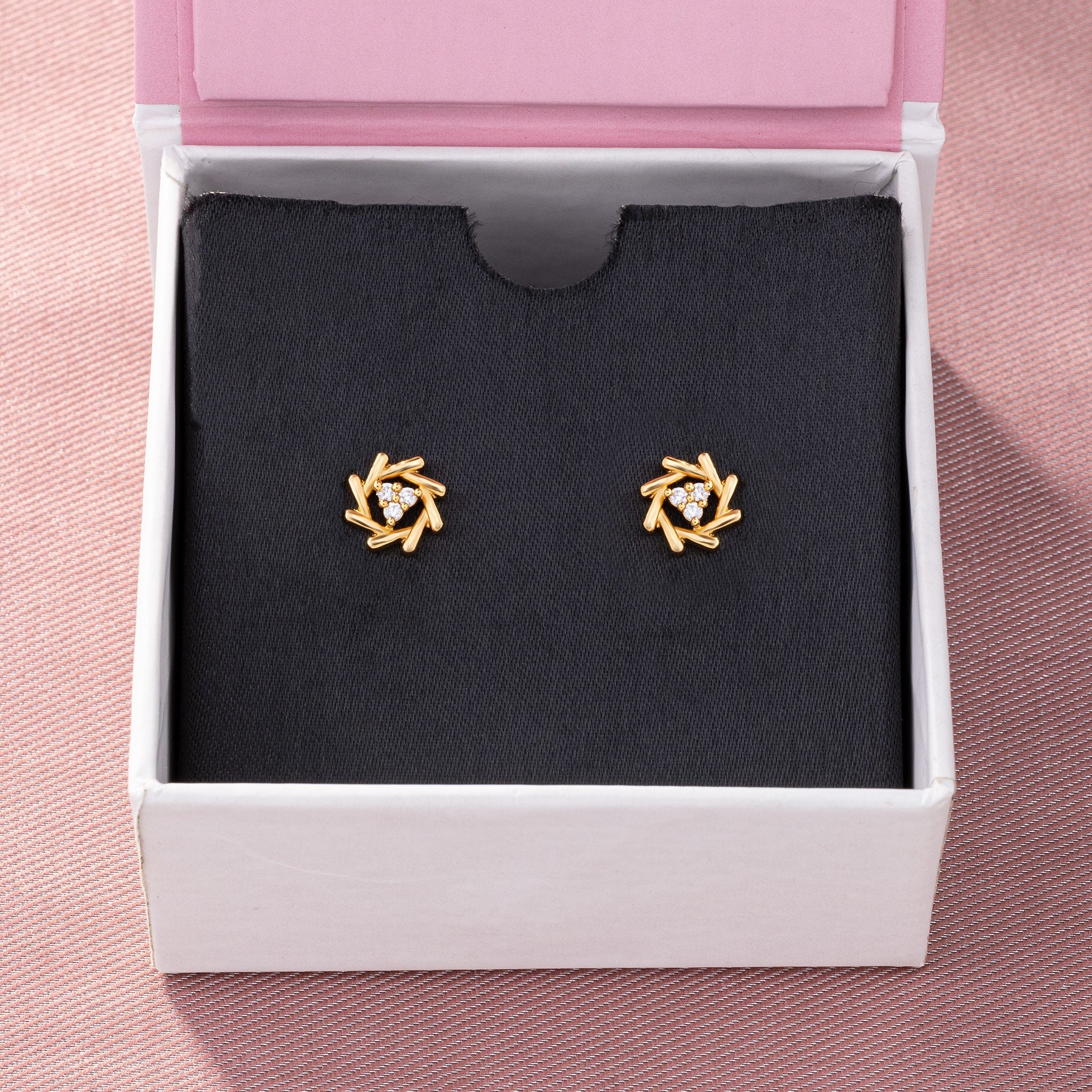 White Radiance Cluster Studs