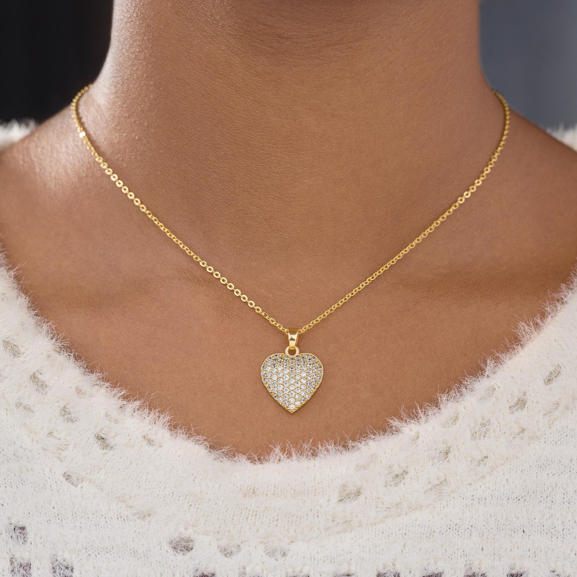 Heart Pave Pendant