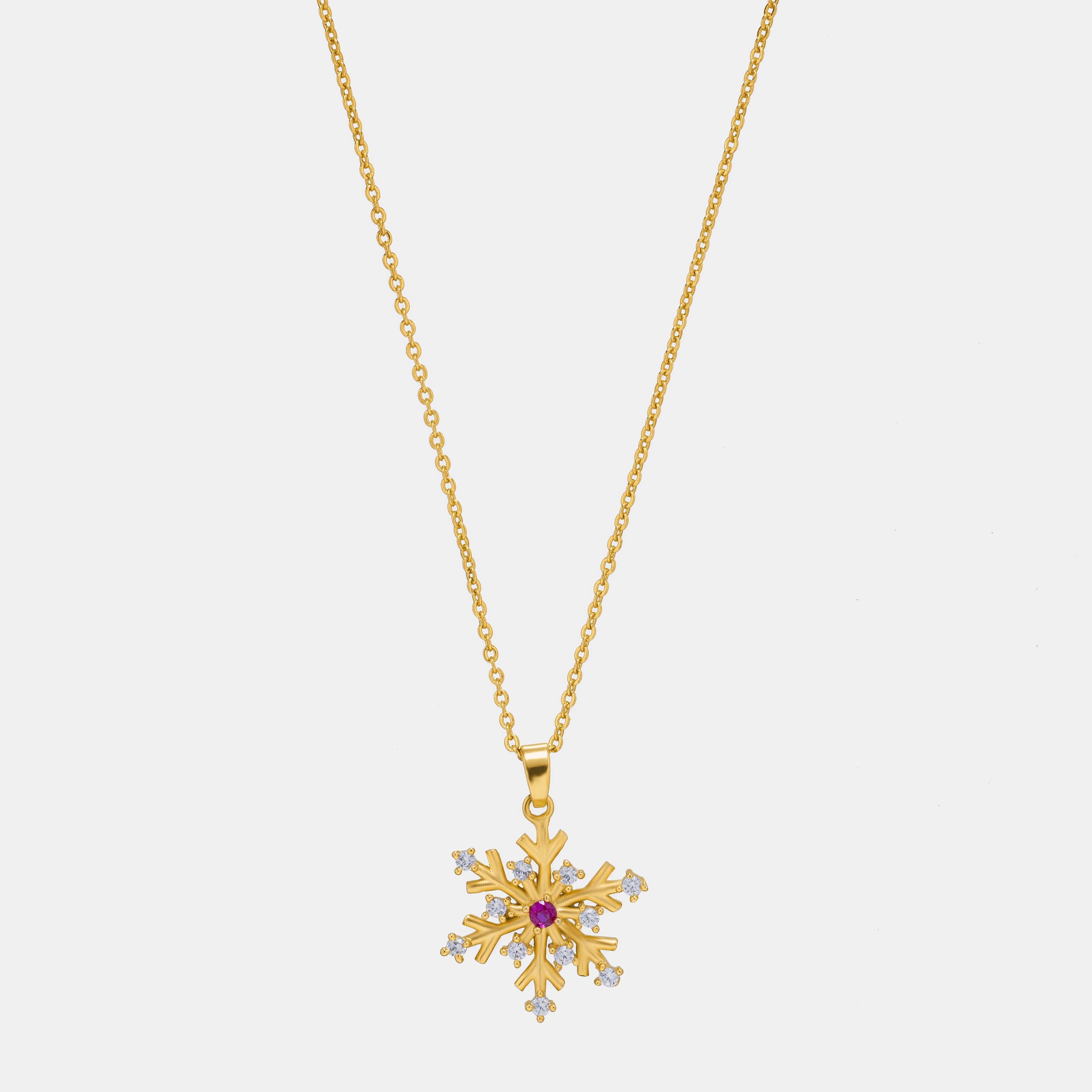 Snowflake Crystal Pendant