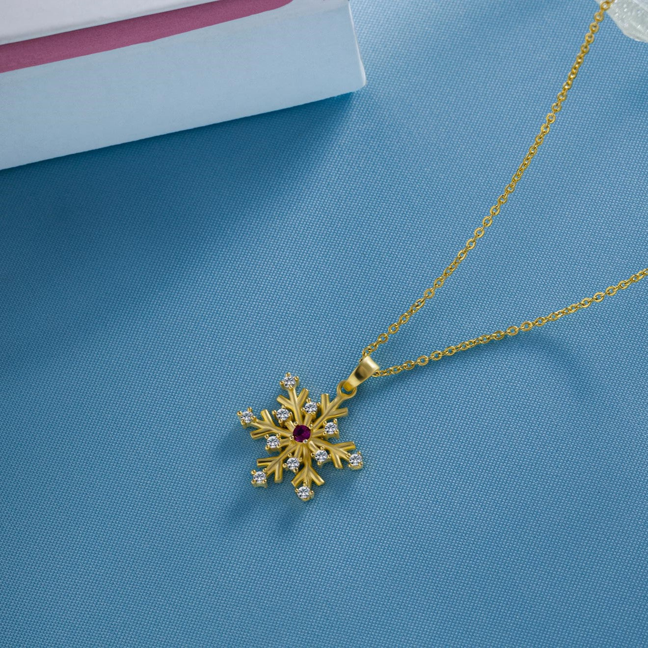 Snowflake Crystal Pendant