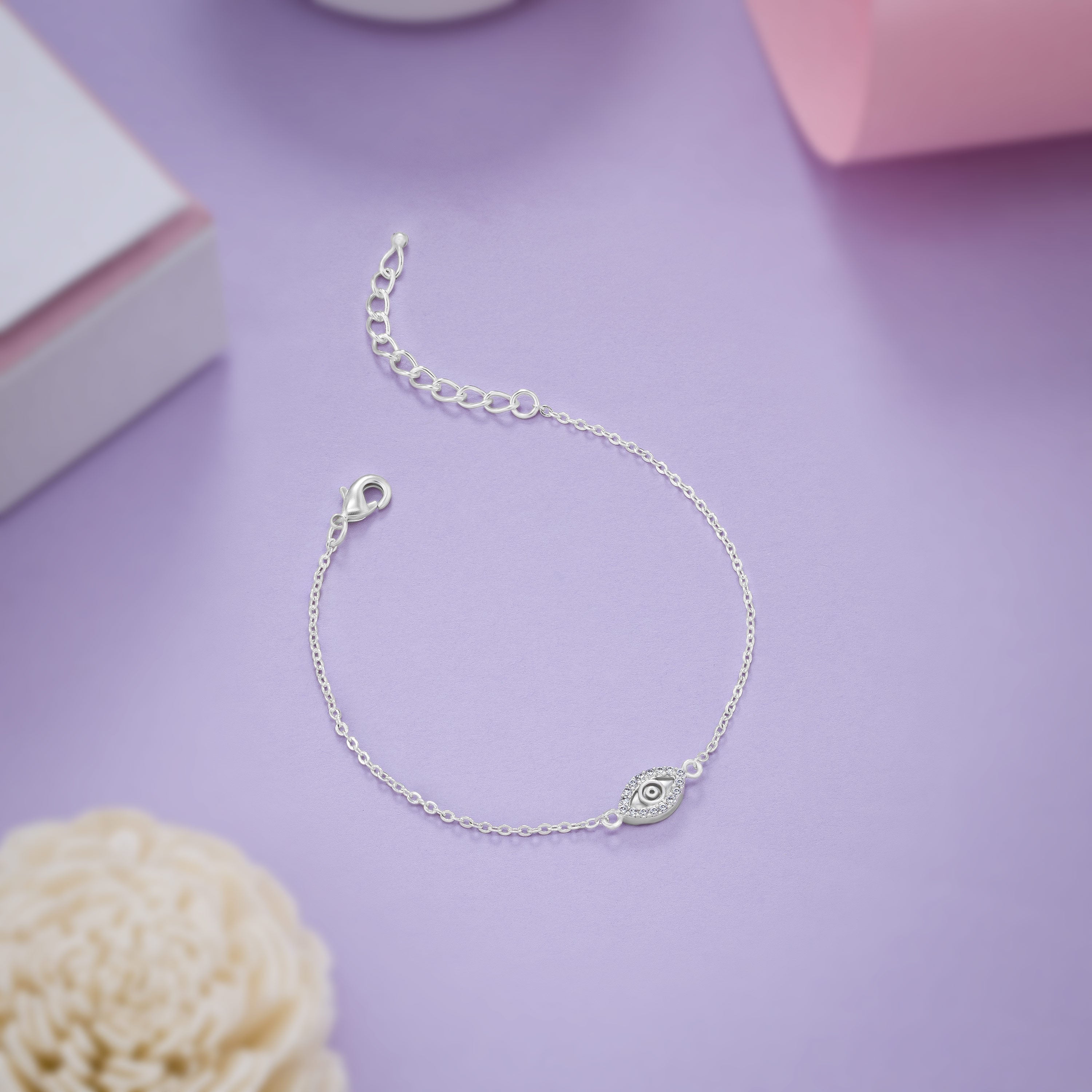 Silver Ethereal Eye Bracelet