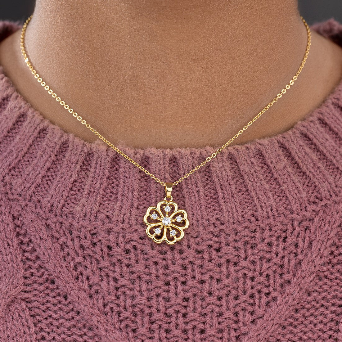Floral Charm Necklace