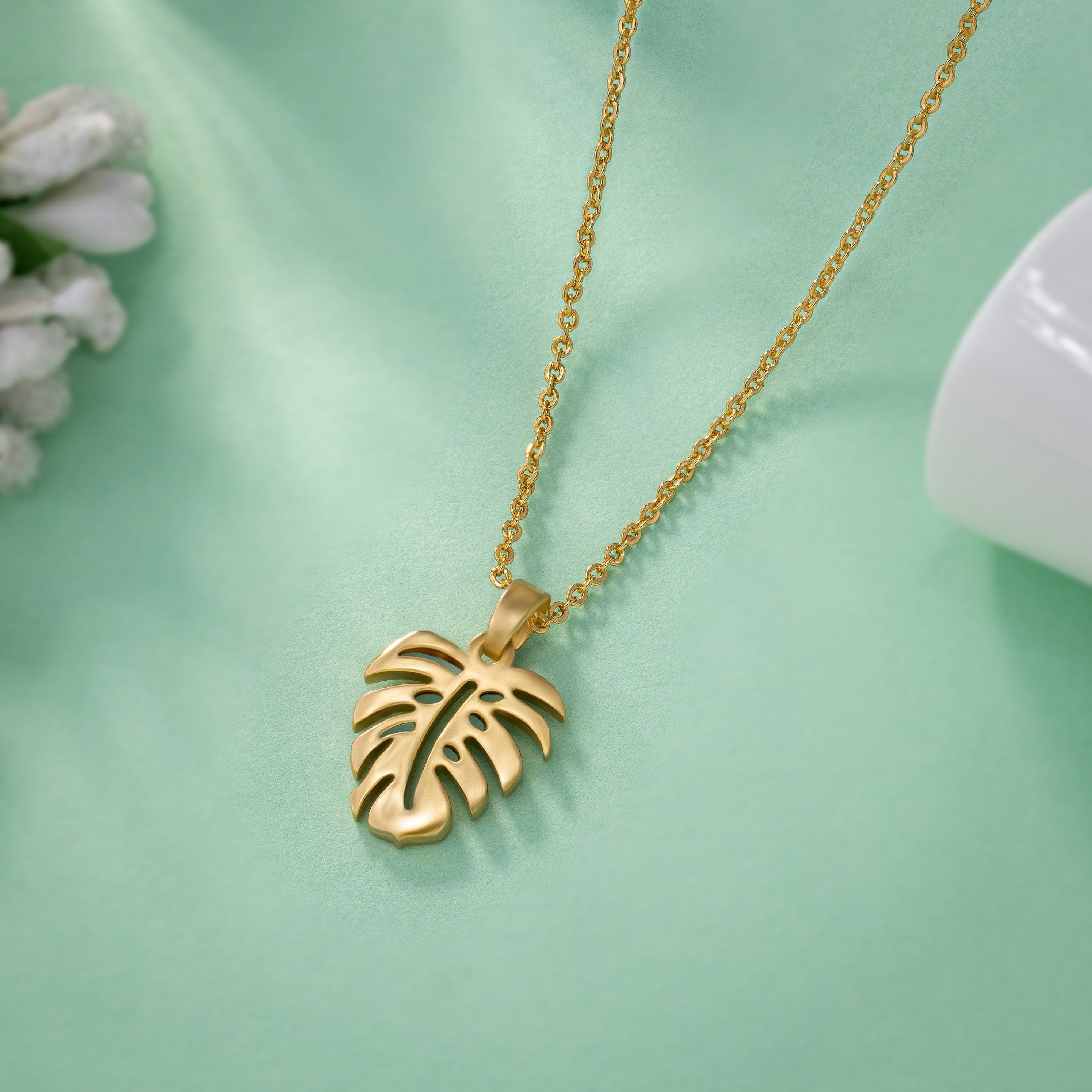 Monstera Leaf Pendant