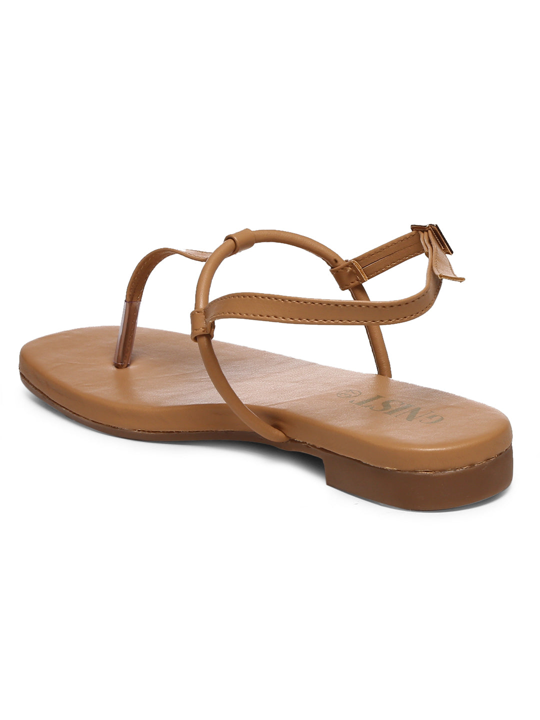 GNIST Beige Office Flat Sandal