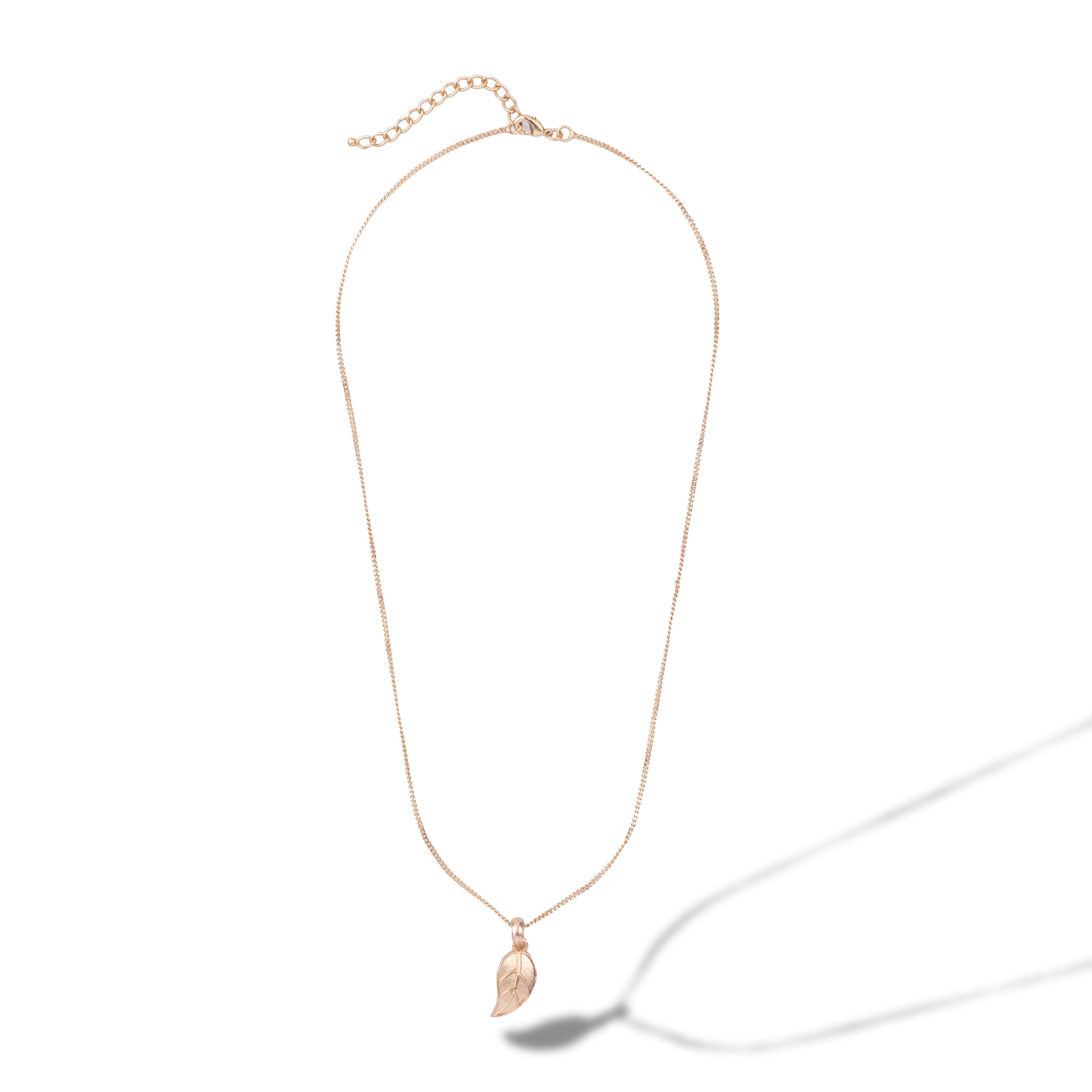 Golden Leaf Whisper Pendant