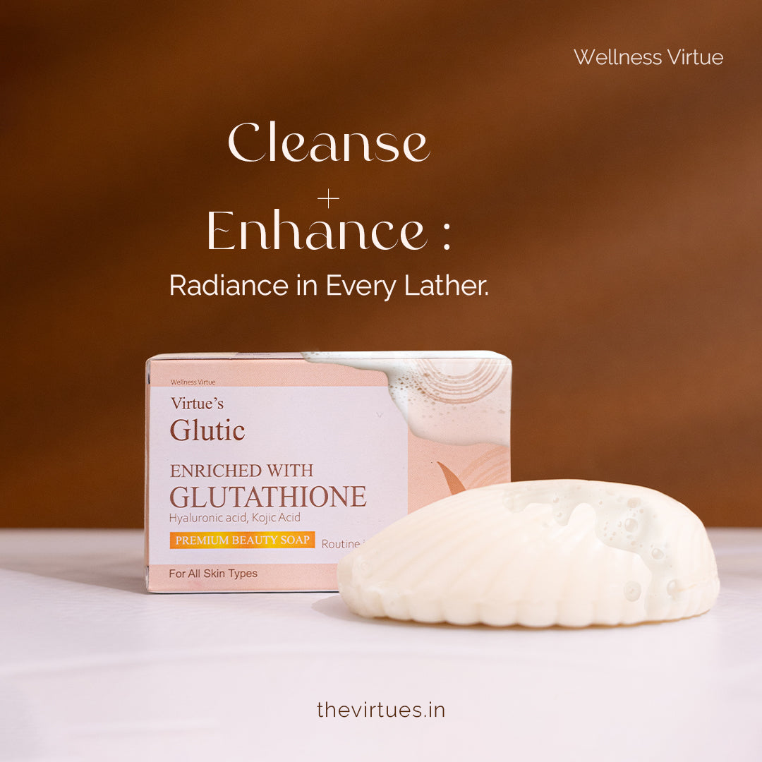 Virtues Glutathione Soap + Lotion Combo | Skin Brightening & Deep Nourishment Set