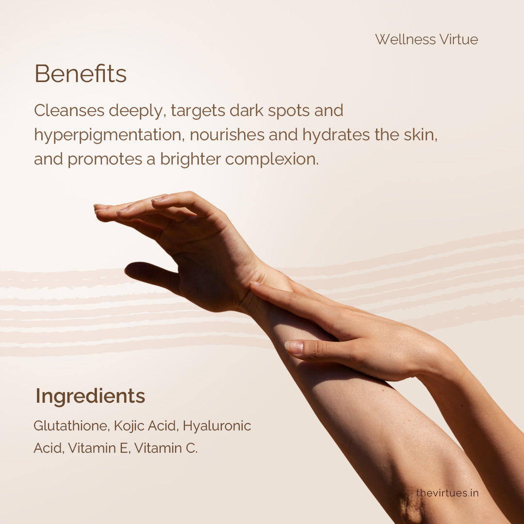 Virtue's Glowing Soap with Glutathione & Natural Extracts