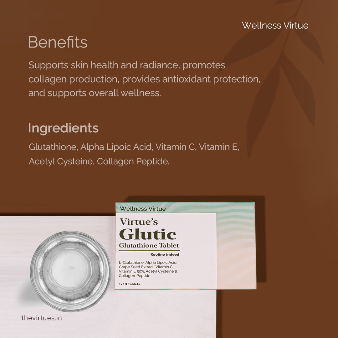 Virtues Glutathione Cream + Tablet Combo | Skin Glow & Wellness Inside-Out