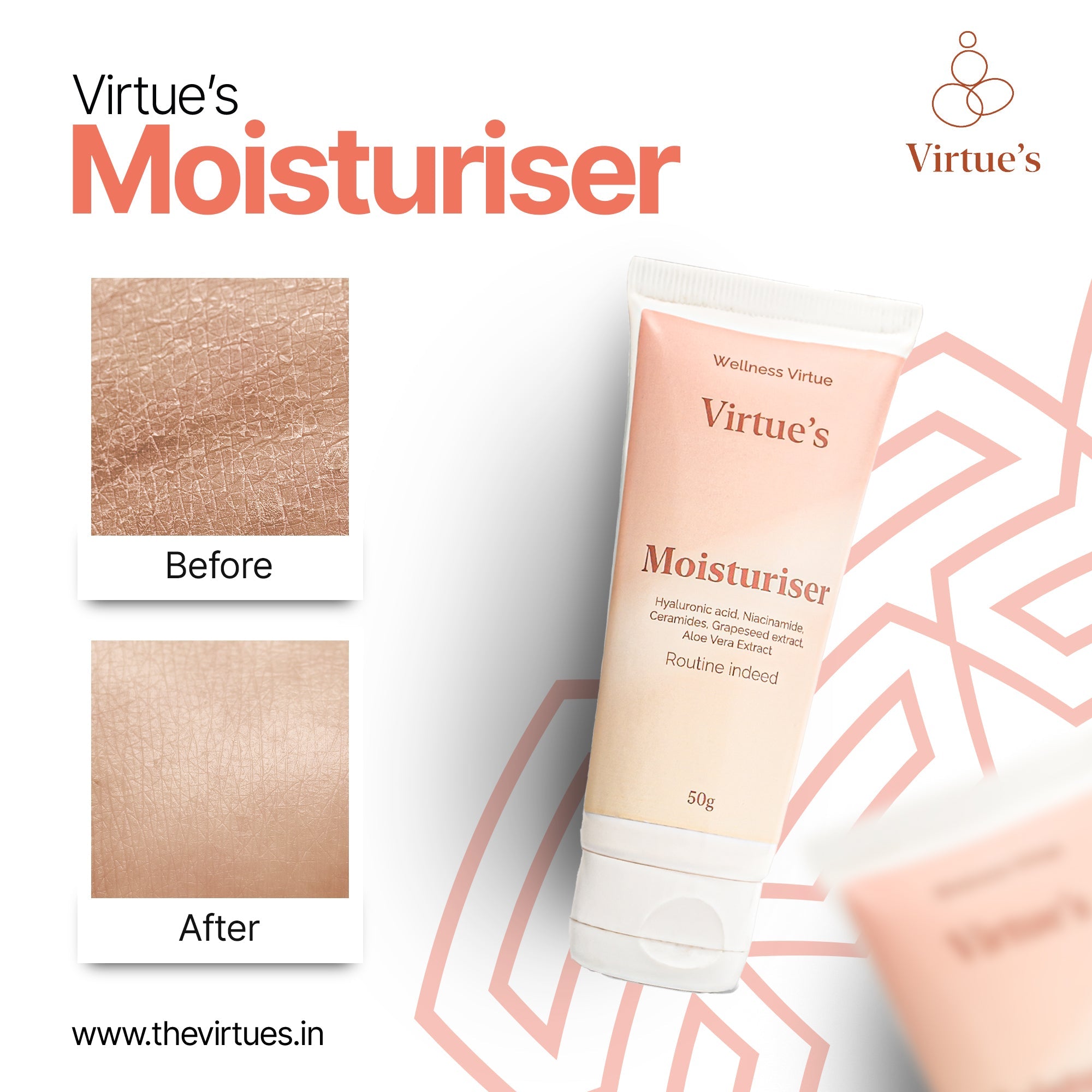 Virtue's Hydrating Moisturizer with HA & Ceramides