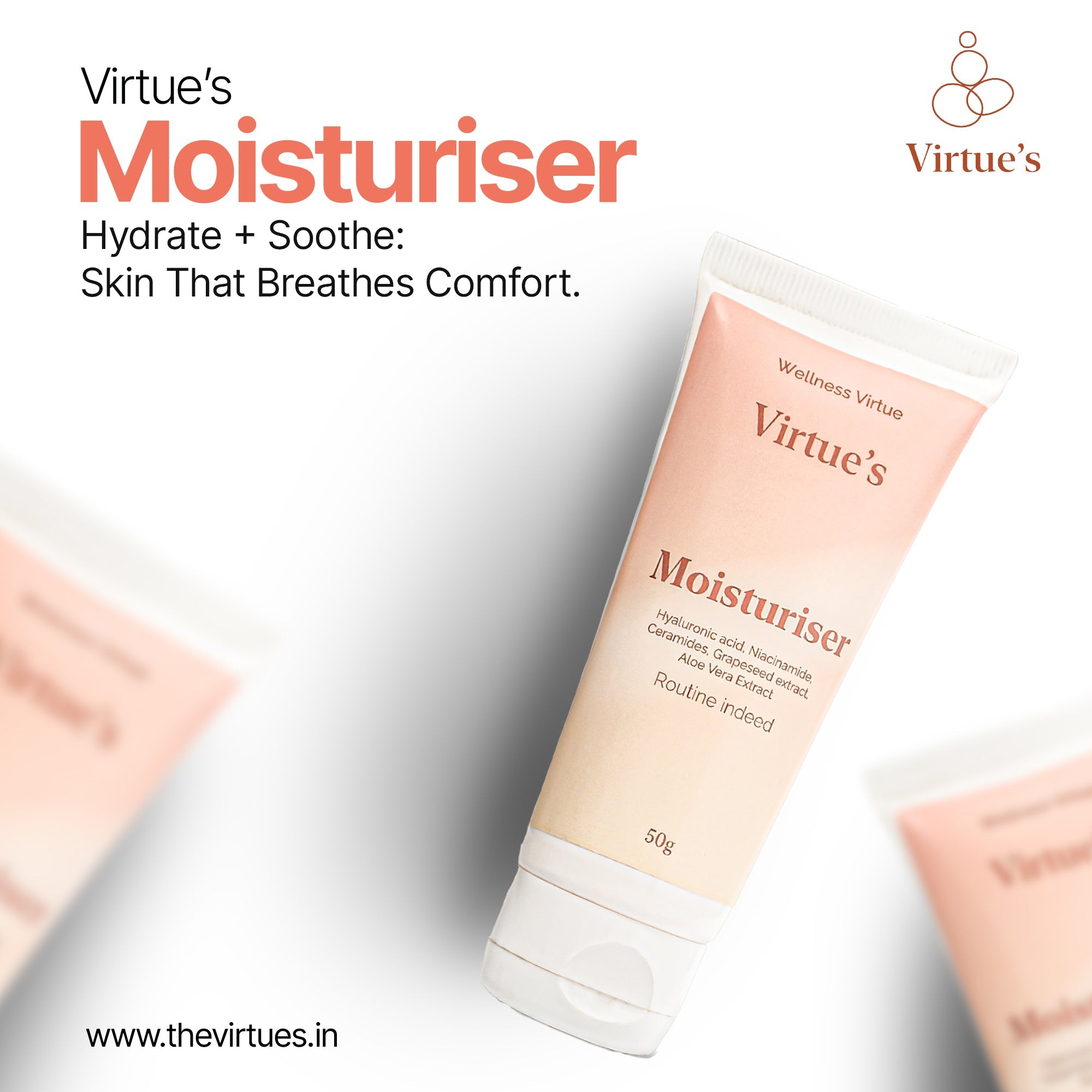 Virtue’s Daily Routine Combo – Face Wash, Moisturiser & Sunscreen