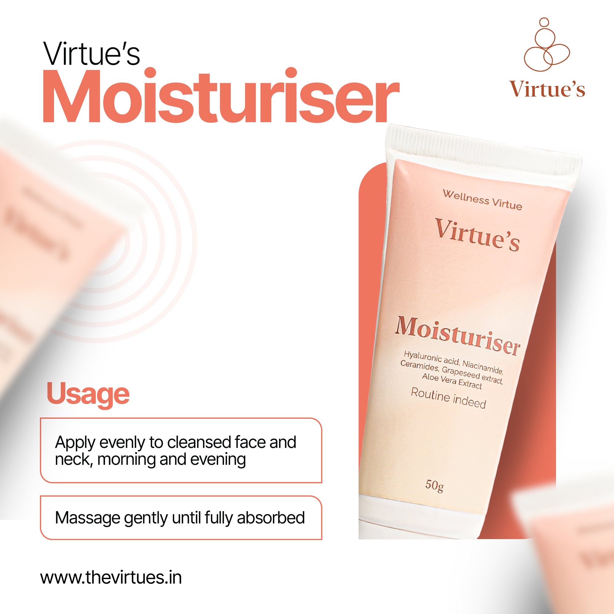 Virtue's Hydrating Moisturizer with HA & Ceramides