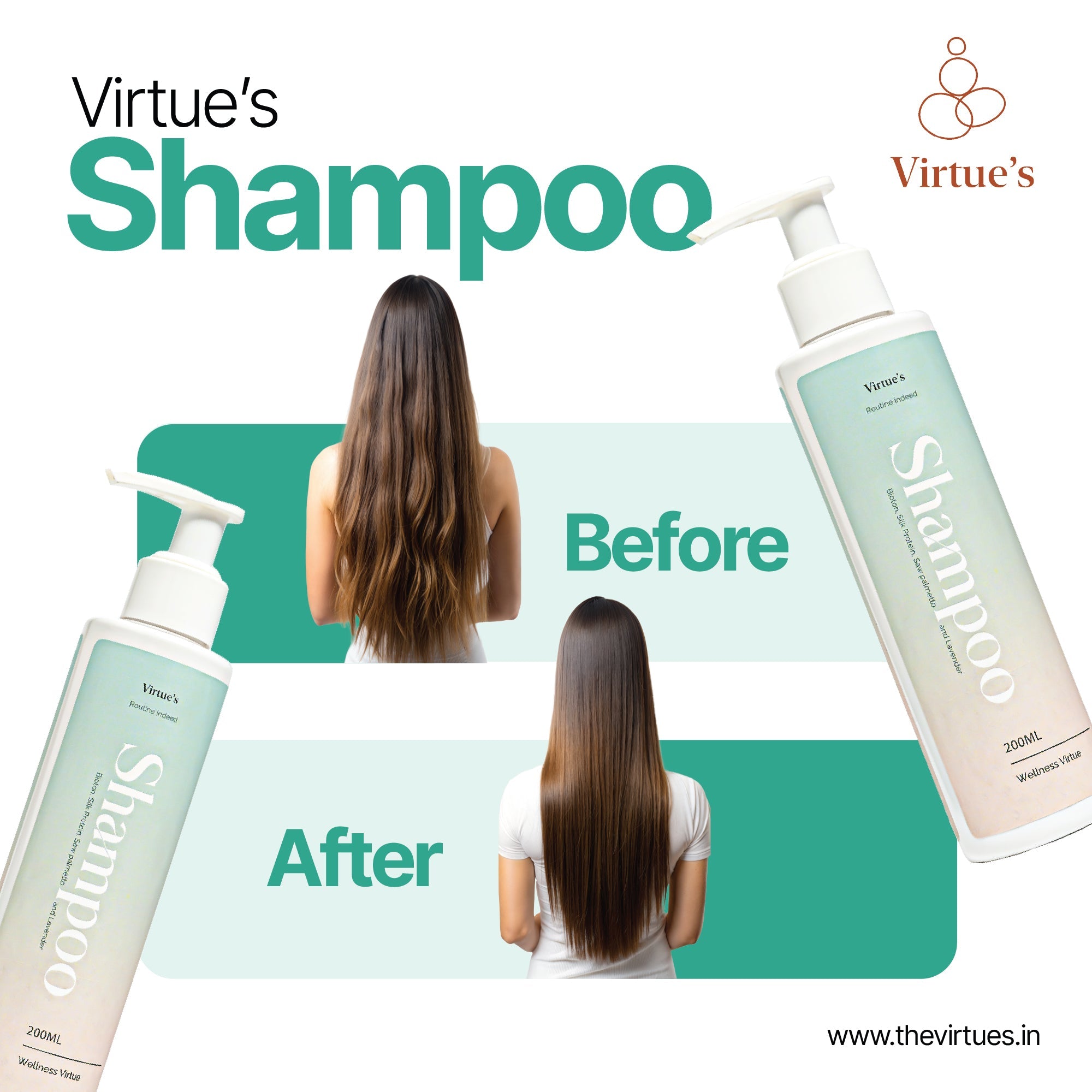 Virtue's Hair Growth Shampoo with Biotin & Saw Palmetto
