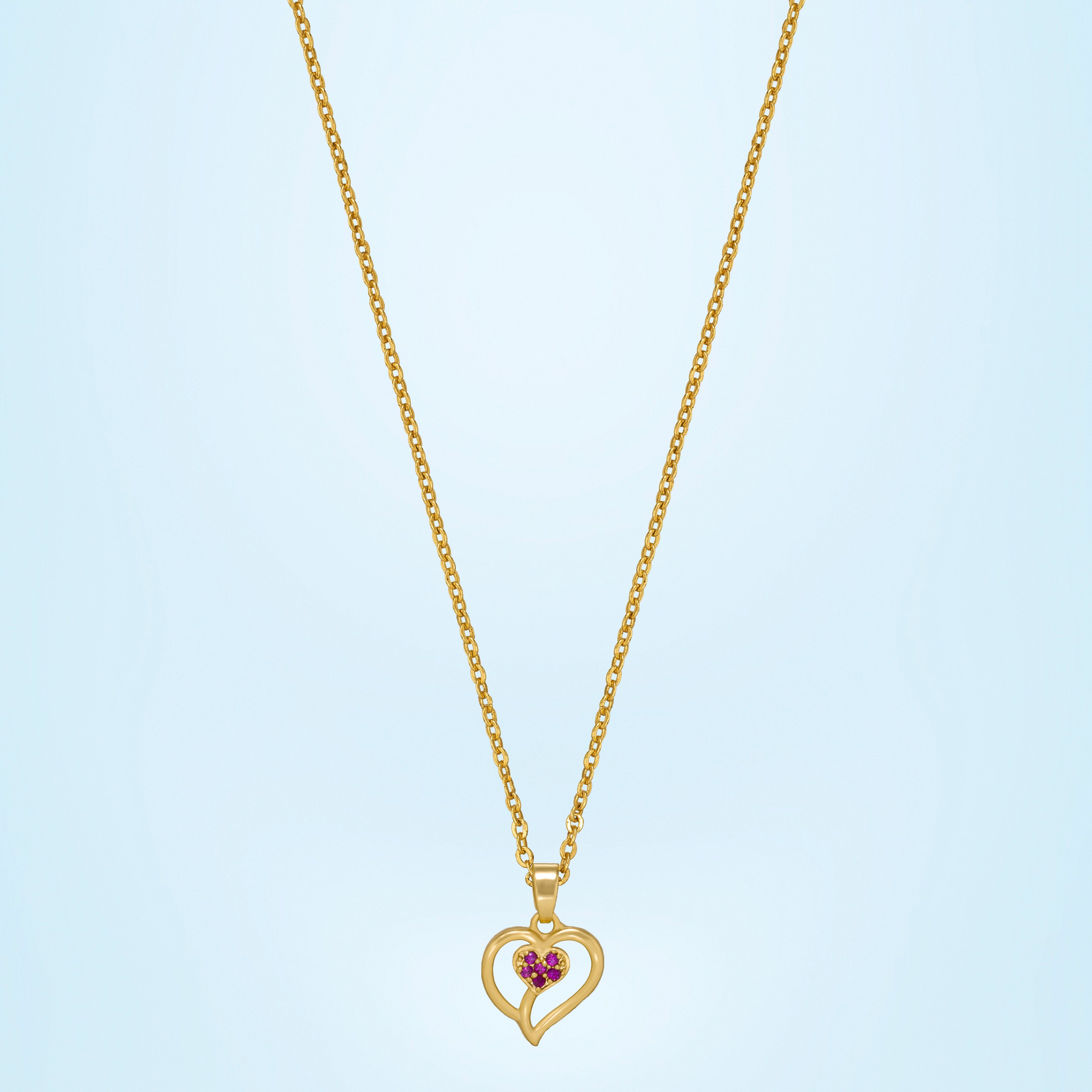 Red Cherished Heart Pendant