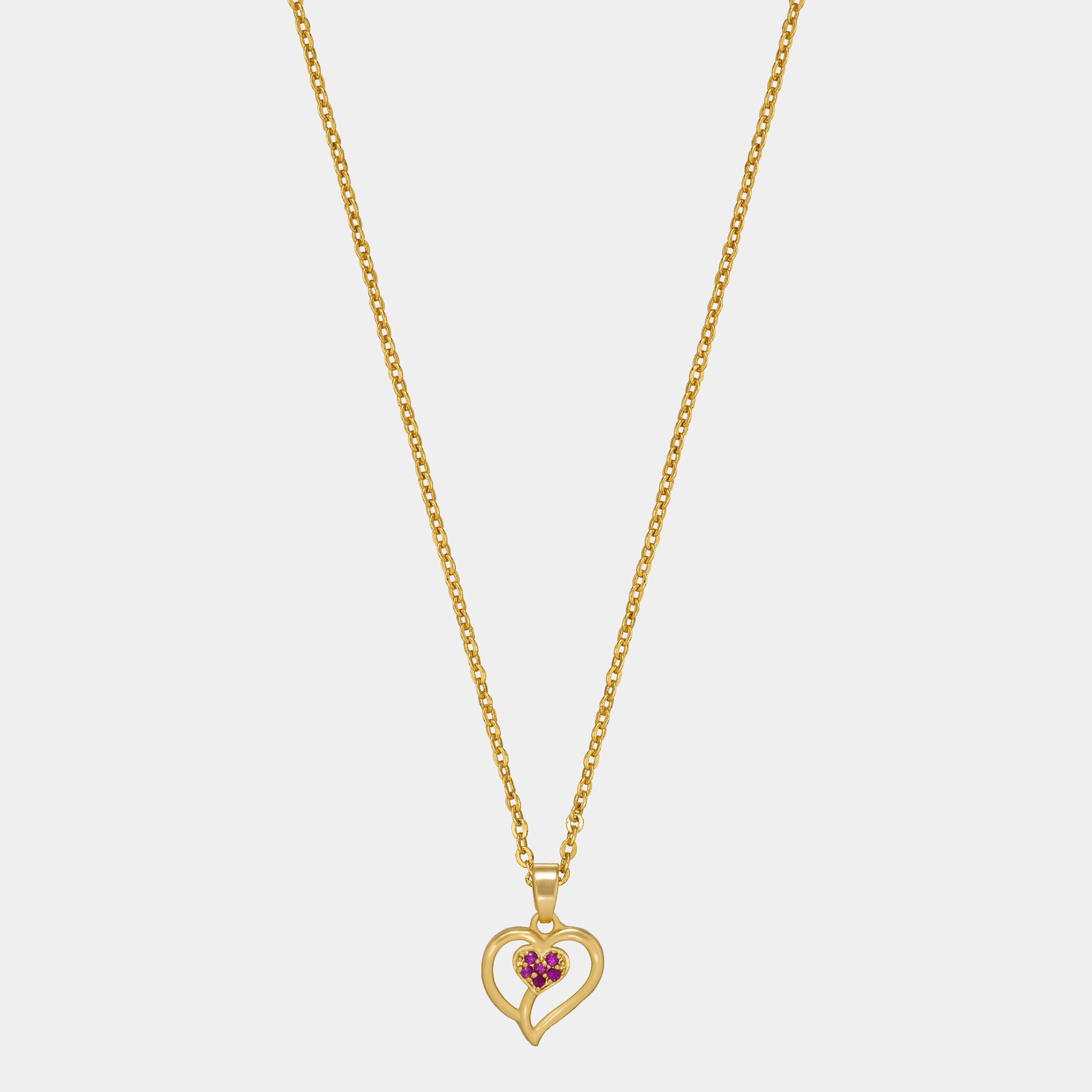 Red Cherished Heart Pendant
